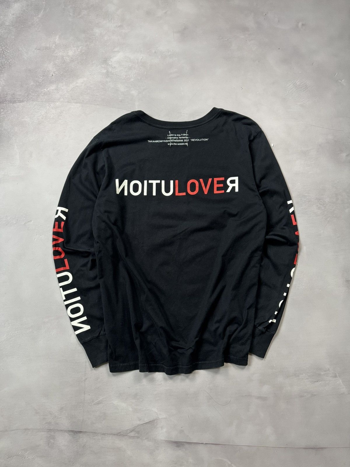 Takahiromiyashita The Soloist. Aw17 The Soloist Revolution L/S Tee(Black/L) Size US L / EU 52-54 / 3 - 2 Thumbnail
