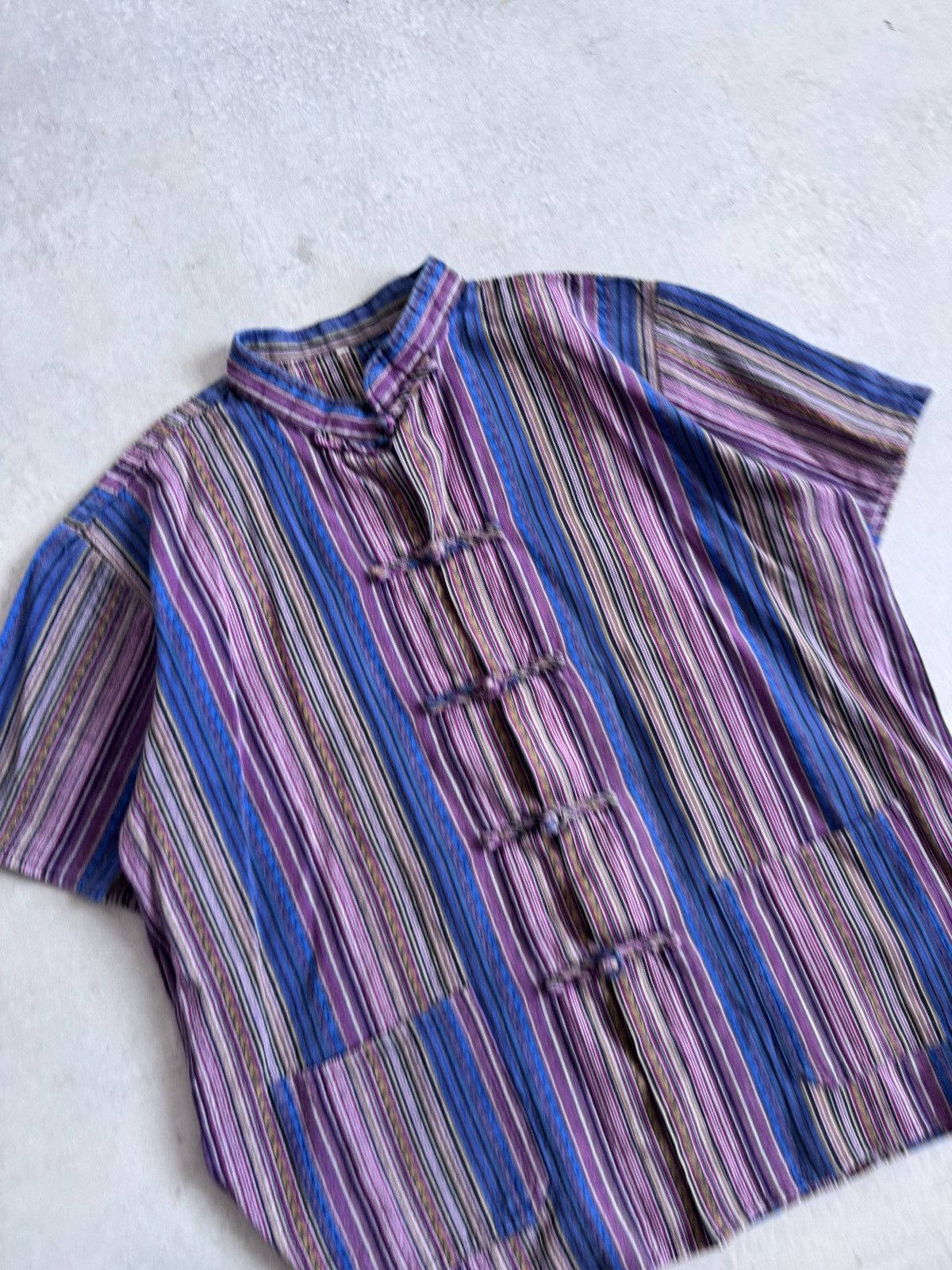 Japanese Brand Vintage Coogi Style Unisex Knitted Short Sleeve Coton Shirt Size US L / EU 52-54 / 3 - 6 Thumbnail