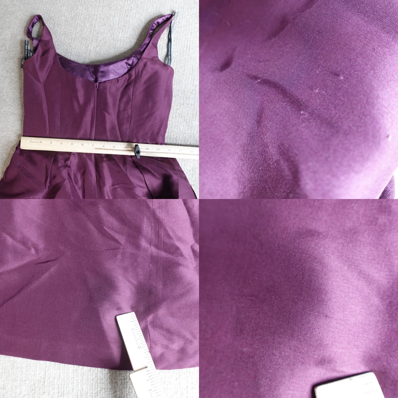 Vintage Jenny Yoo Women's Dress 6 Pink Silk Taffeta A-Line Sleeveless 100% Boning Lined Long Vintage No Size M / US 6-8 / IT 42-44 - 8 Thumbnail