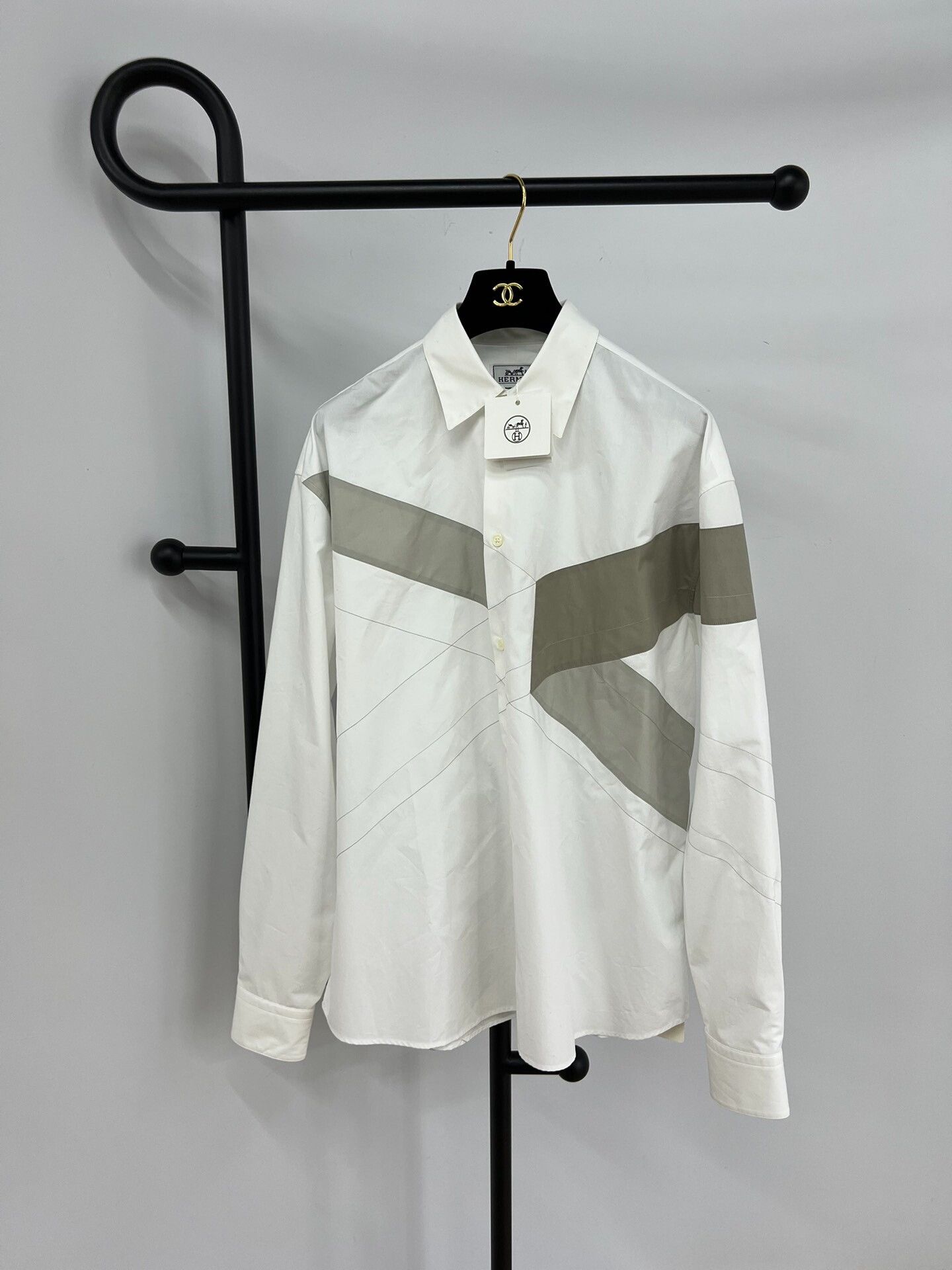 Hermes Hermes New Colorblock Geometric Shirt Size S / US 4 / IT 40 - 1 Thumbnail