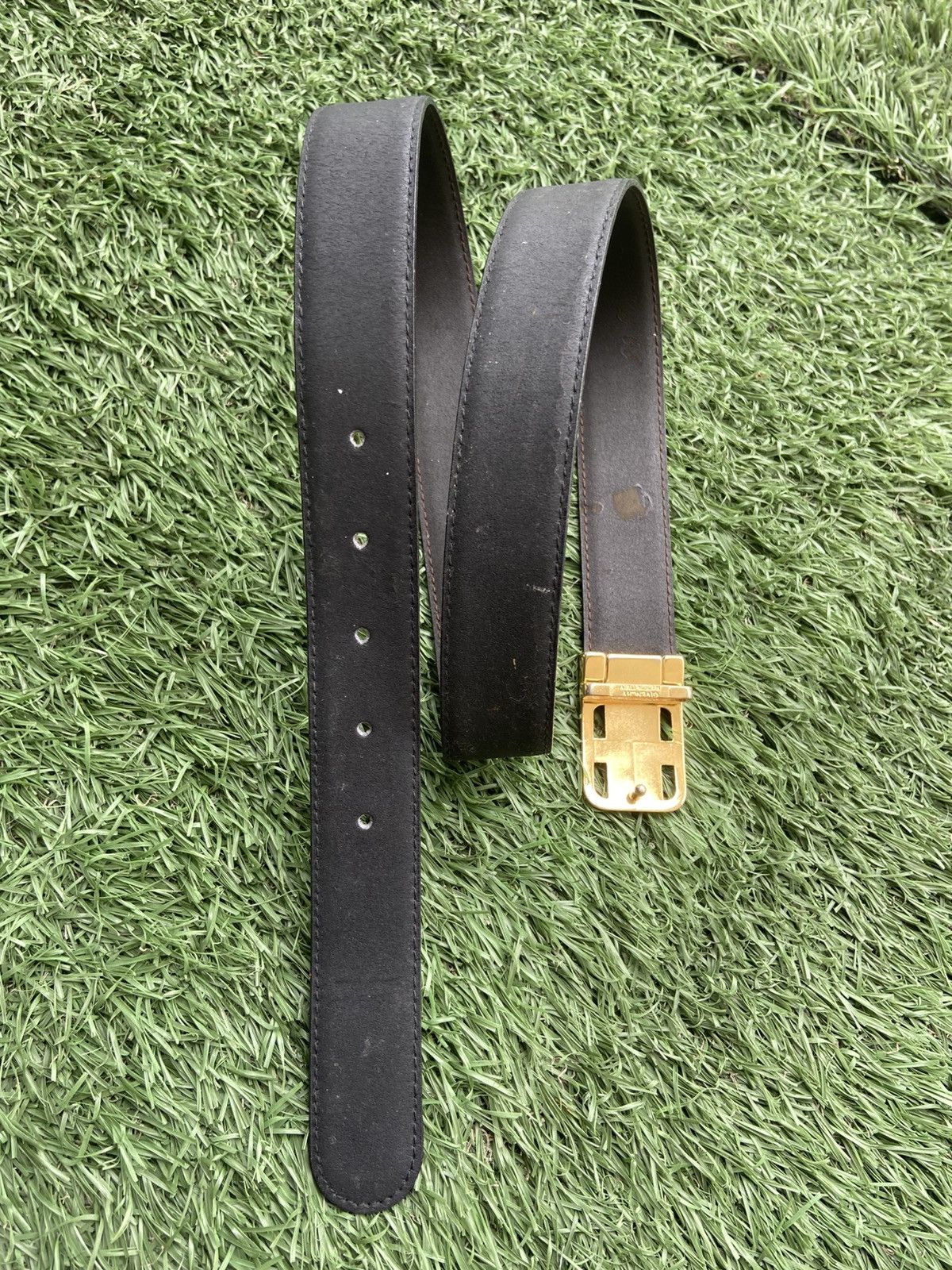 Givenchy Vintage Givenchy Leather Belt Size 32 - 6 Thumbnail