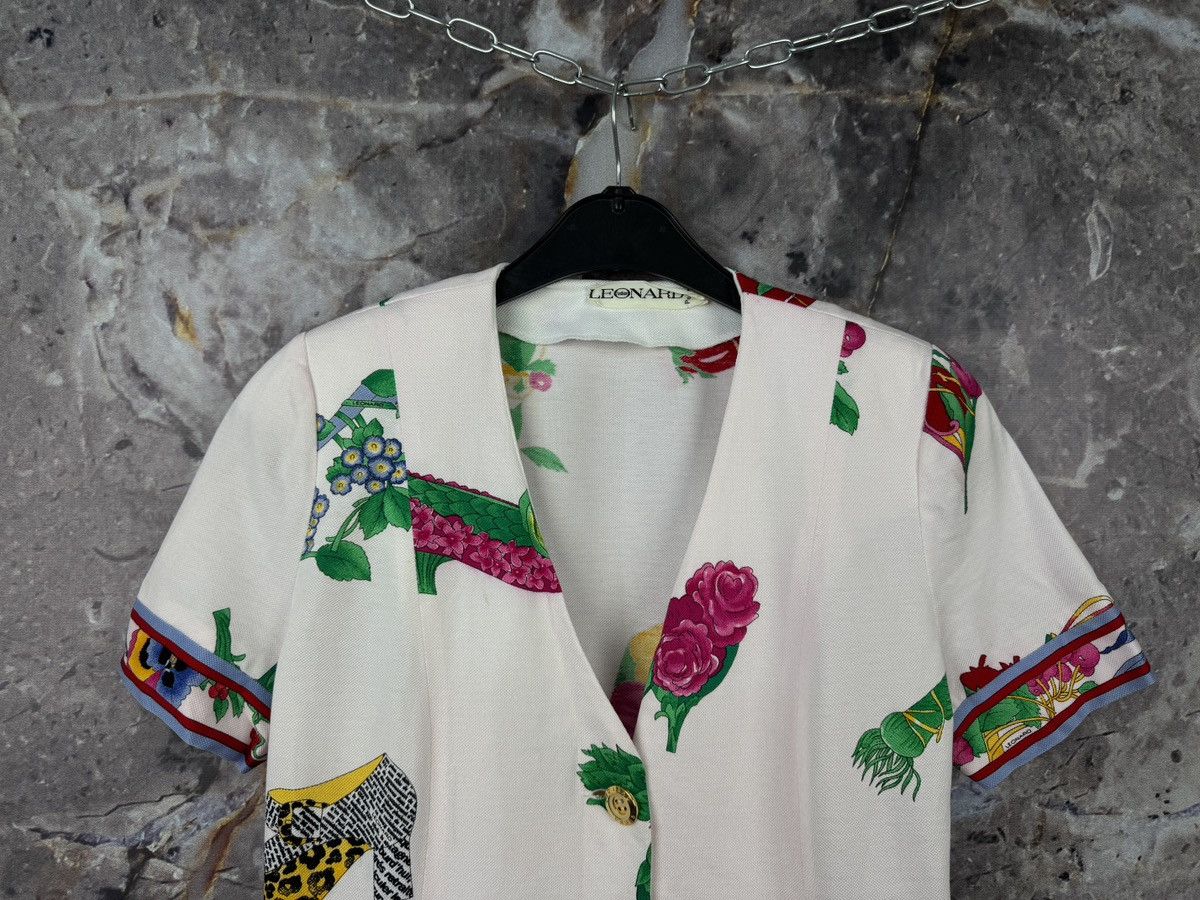 Emilio Pucci Women’s Leonardo Paris Vegatable Jacket With Short Sleeves Size L / US 10 / IT 46 - 2 Thumbnail