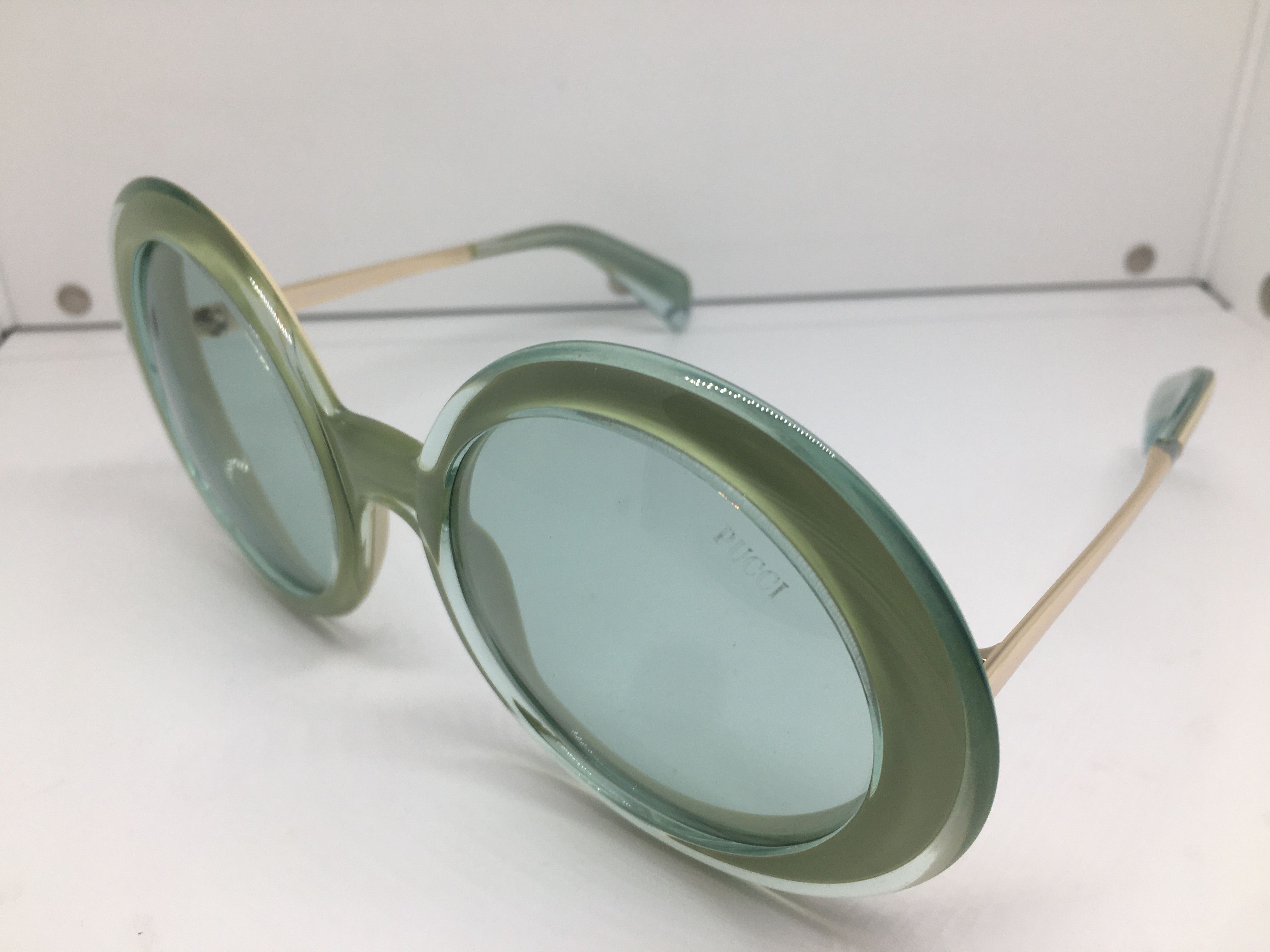 Emilio Pucci Emilio Pucci EP 0110 Oversize Round Sunglasses Frame Size ONE SIZE - 3 Thumbnail
