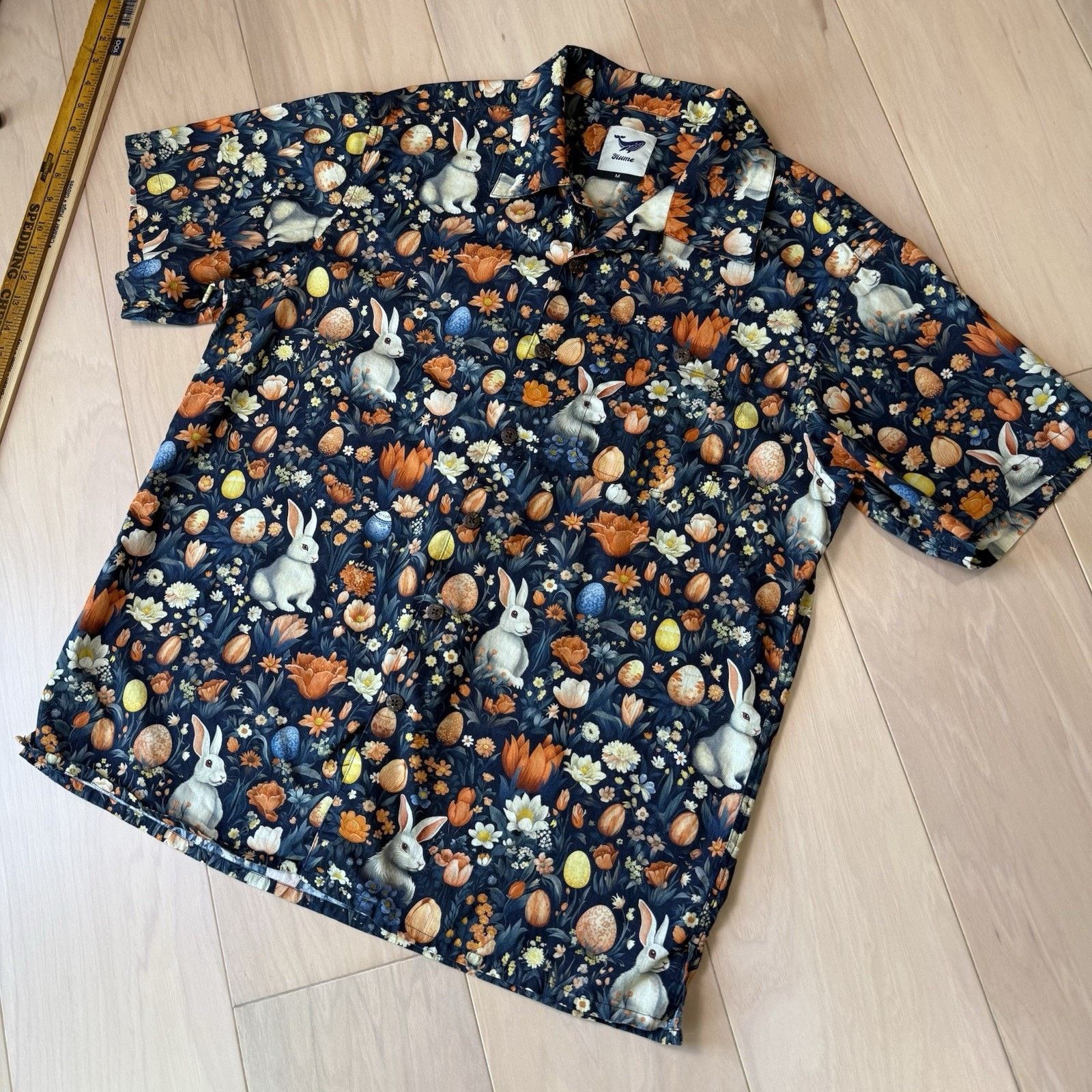 Other Yiume Shirt Medium Multicolor Cotton Short Sleeve Button Up Size US M / EU 48-50 / 2 - 9 Thumbnail