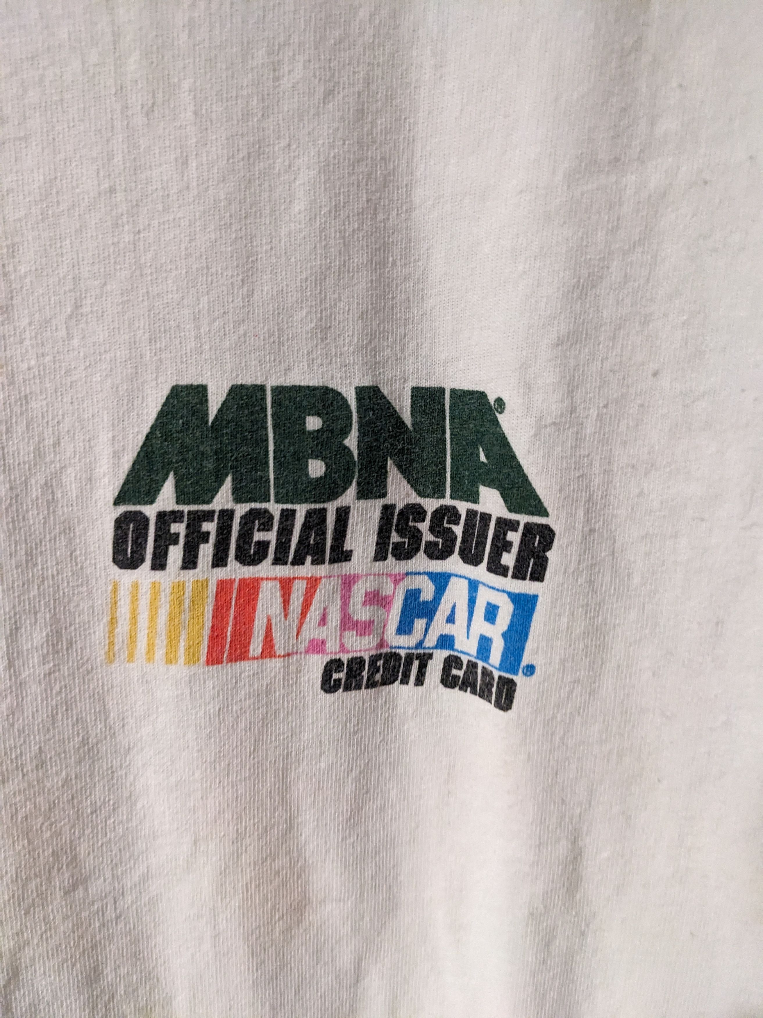 NASCAR × Vintage Vintage 90s Nascar Racing on the Edge Credit Card T-Shirt Size US XL / EU 56 / 4 - 6 Thumbnail