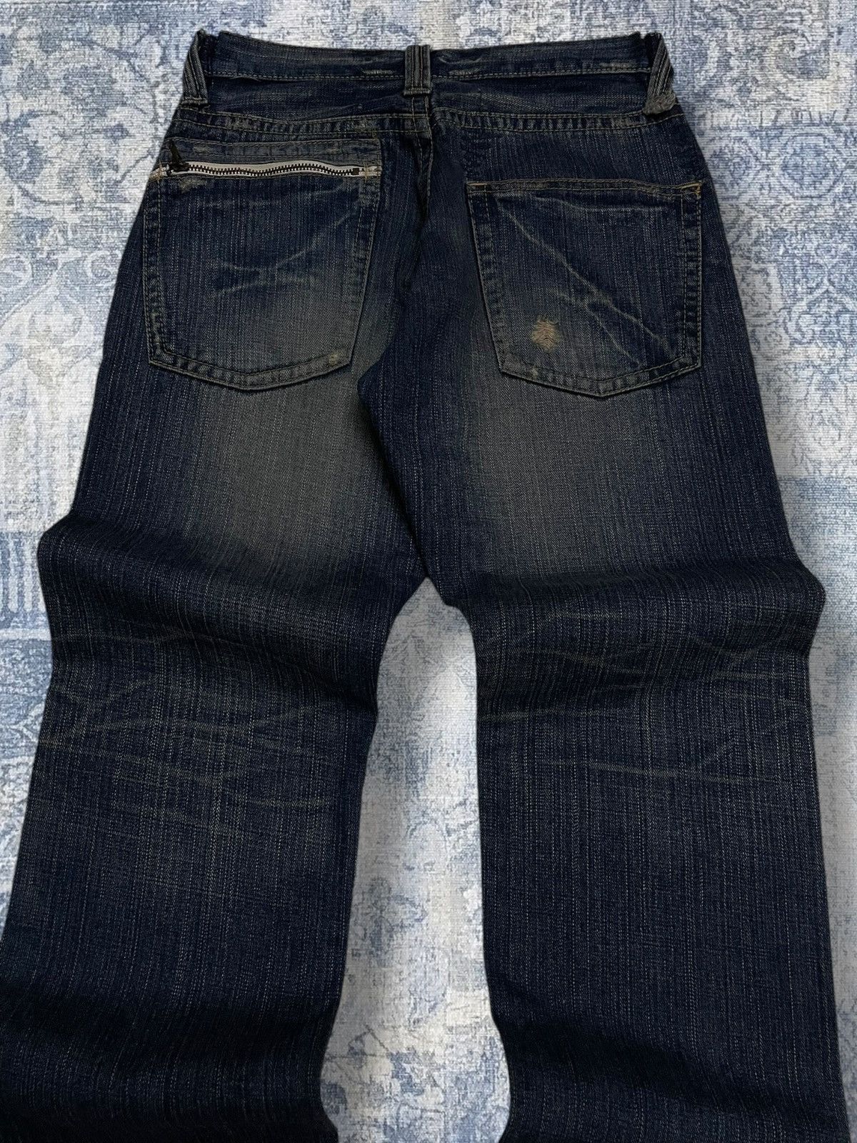 Japanese Brand Vintage 1990s Iconic Japan Designer Back Number Distressed Size US 28 / EU 44 - 12 Thumbnail