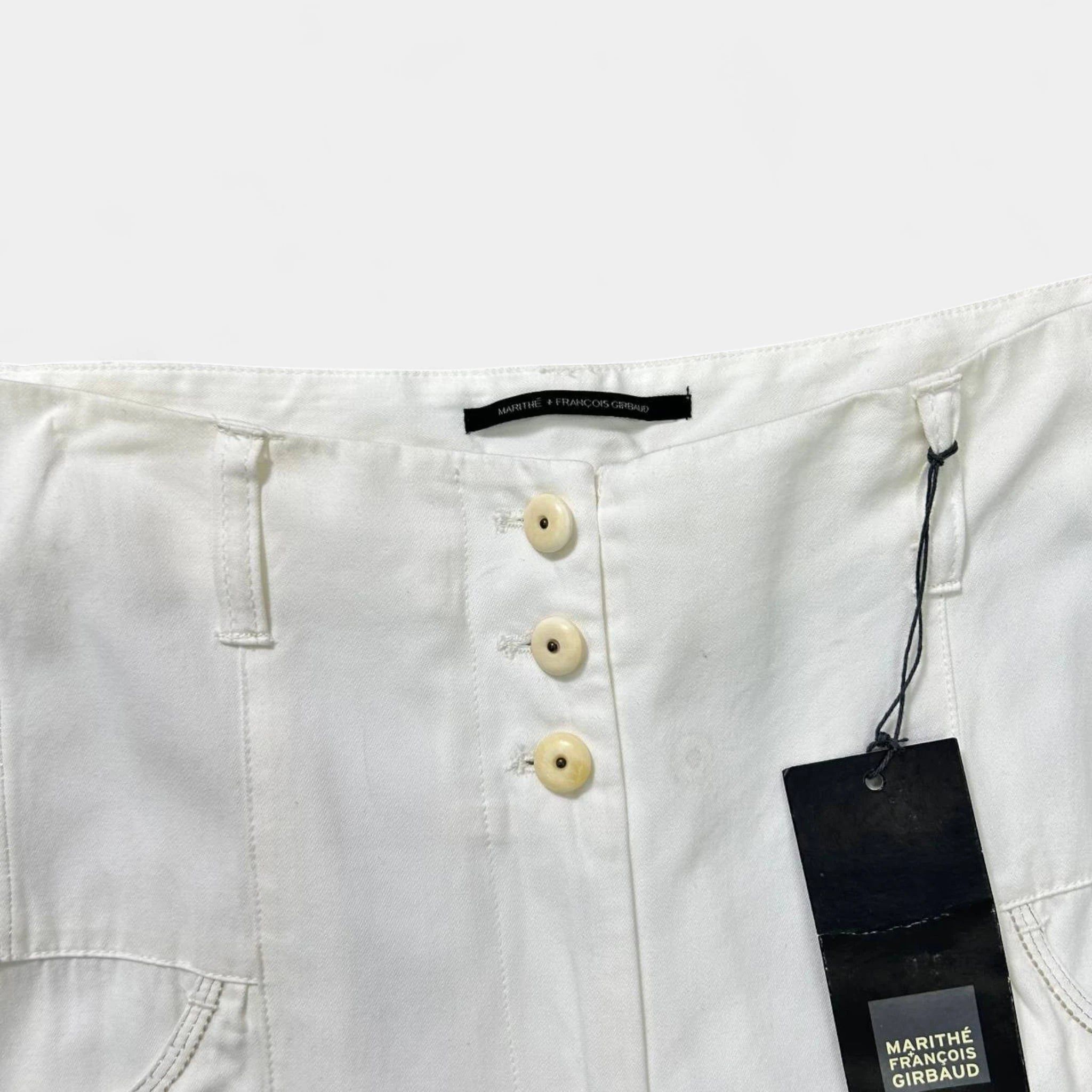 Marithe + Francois Girbaud Marithé + François Girbaud White Flare Pants Size US 32 / EU 48 - 5 Thumbnail