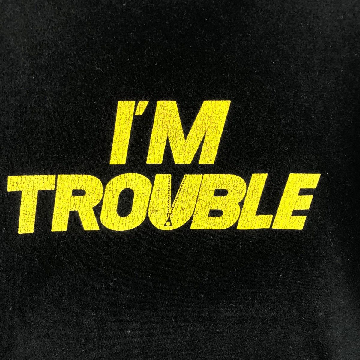 Vintage × Warehouse × Warehouse & Co. Pick!! Vtg WAREHOUSE CO. 'I'm Trouble' Top Tee Tshirt Size US M / EU 48-50 / 2 - 8 Thumbnail