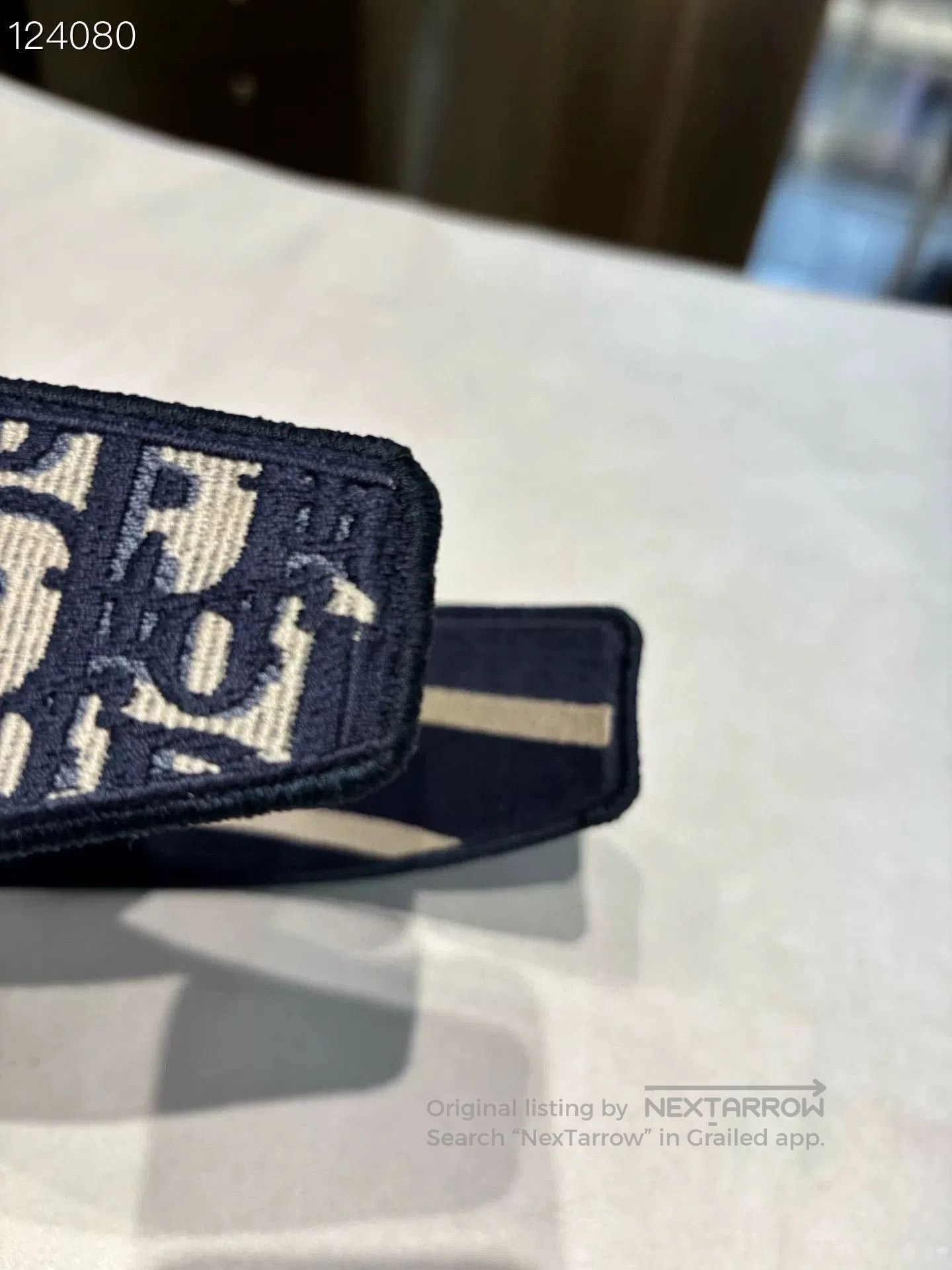 Dior Dior Oblique Logo Embroidered Wide Headband. Size ONE SIZE - 4 Thumbnail