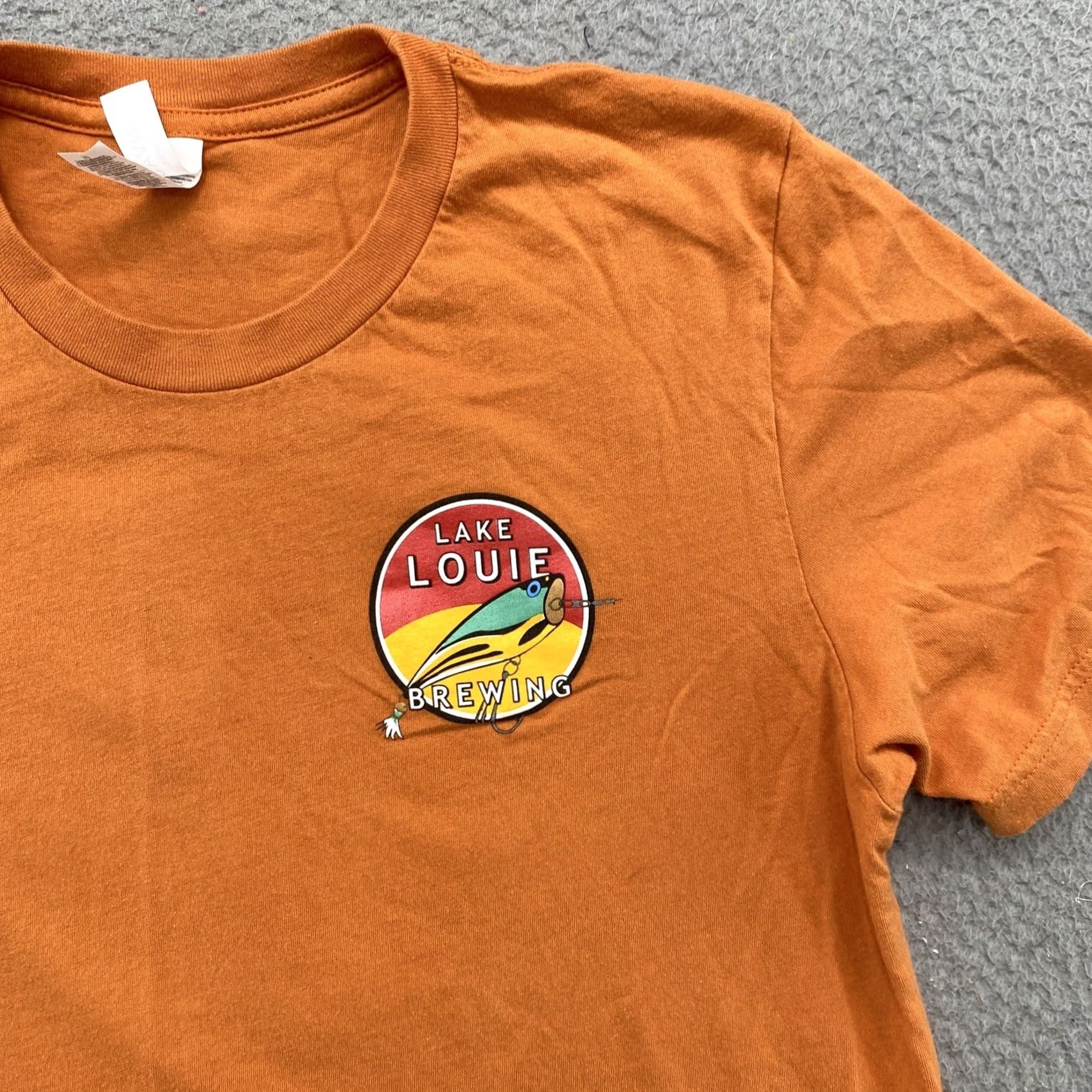 Doublet Lake Louie Brewing Wisconsin Double Sided T-Shirt Men’s Size M Orange Lake Louie Double Sided Shirt Mens Medium Vintage? Size US M / EU 48-50 / 2 - 2 Thumbnail