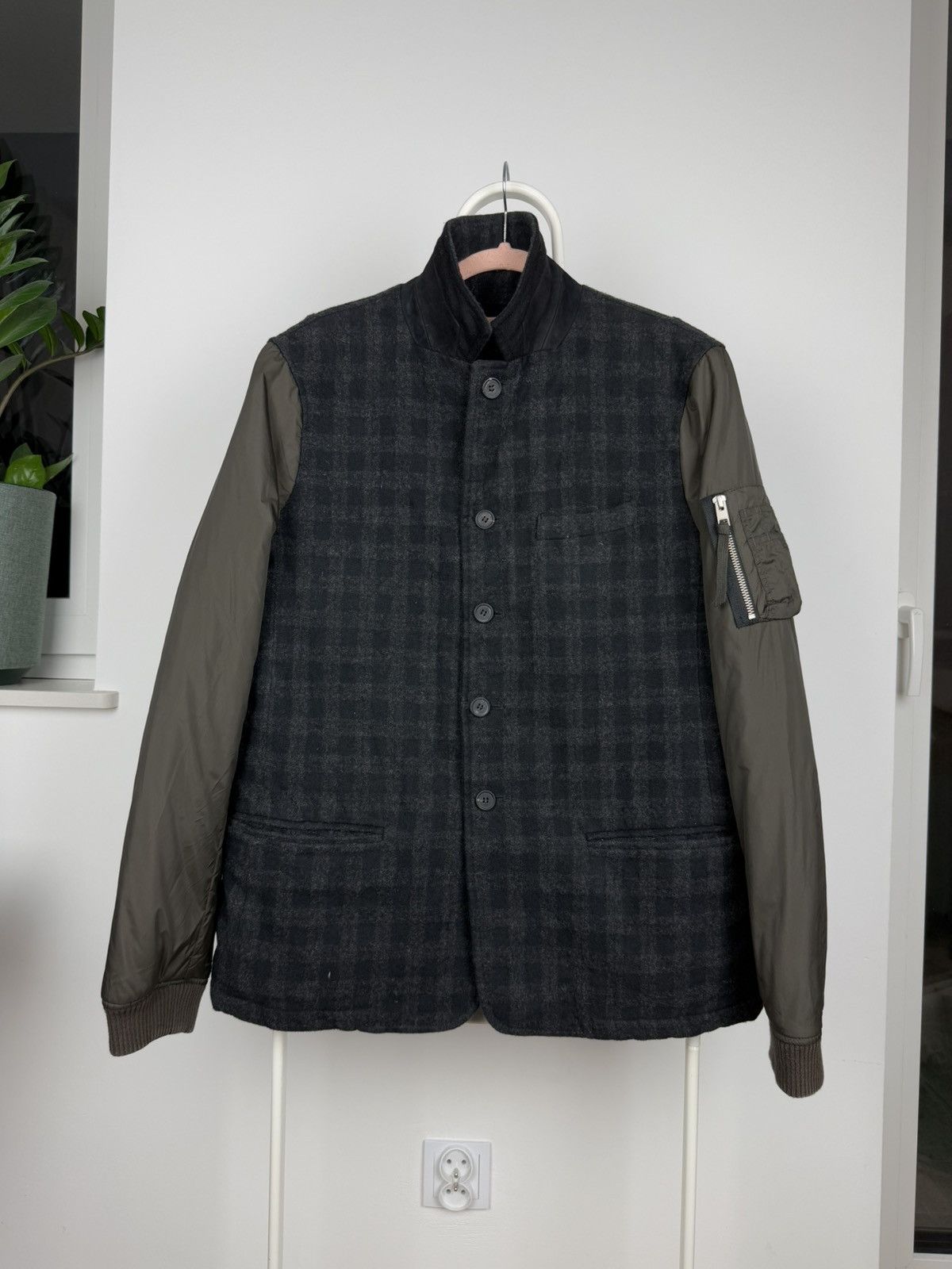 Allsaints × Vintage AllSaints B Bomber Jacket Sherpa Size US M / EU 48-50 / 2 - 14 Thumbnail