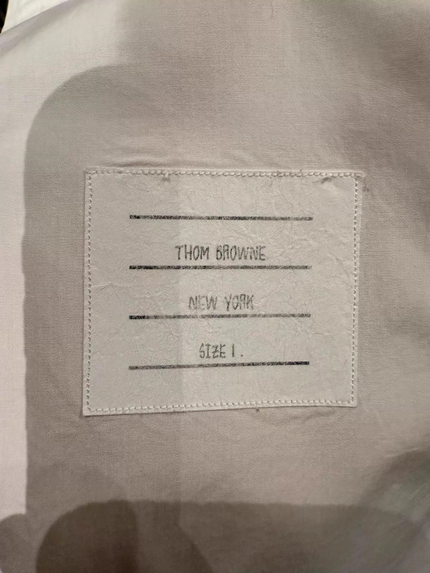 Thom Browne Thom Browne Double Sleeve Badge Poplin Shirt S1 Size US S / EU 44-46 / 1 - 4 Thumbnail