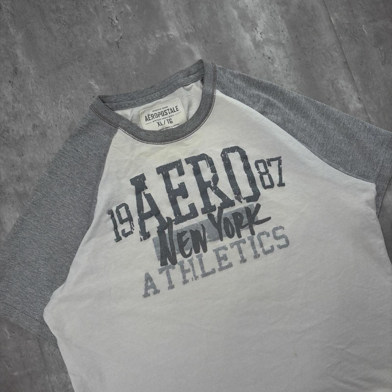 Aeropostale Y2K White Aeropostale Grunge Skater Gothic T-Shirt Size US XL / EU 56 / 4 - 6 Thumbnail