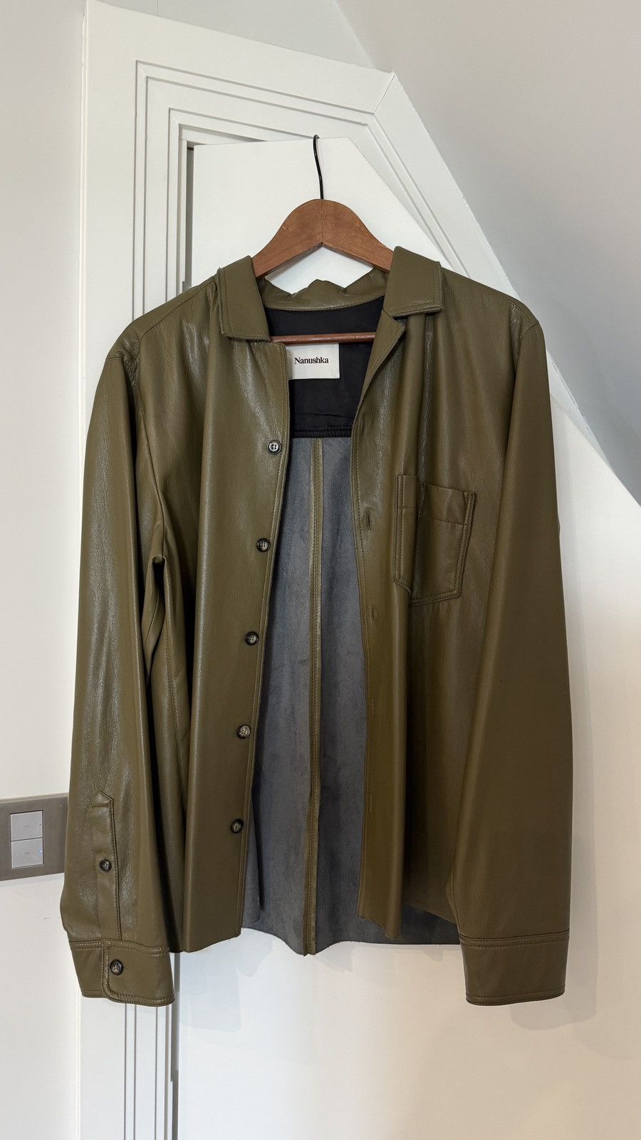 Nanushka Nanushka Vegan Leather Shirt Size US M / EU 48-50 / 2 - 1 Thumbnail