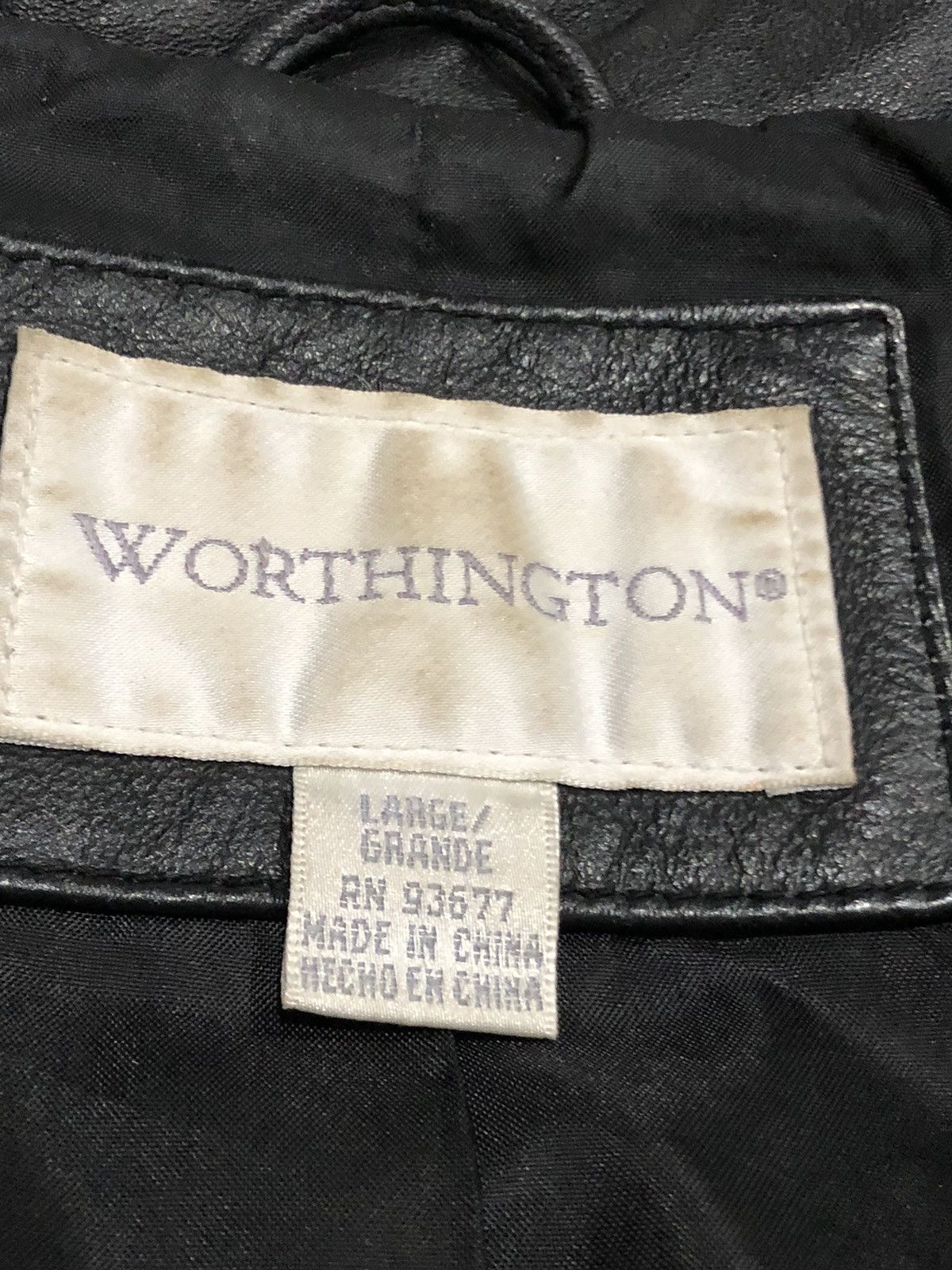 Vintage × Worthington Vtg Worthington Leather Jacket Size L / US 10 / IT 46 - 6 Thumbnail