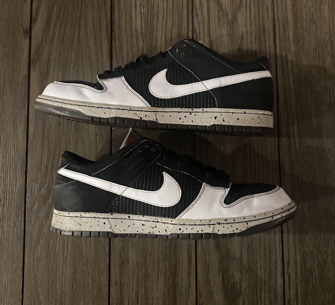 Nike Nike Dunk Low CL Jordan Pack 2006 Black White Cement Size US 14 / EU 47 - 1 Thumbnail