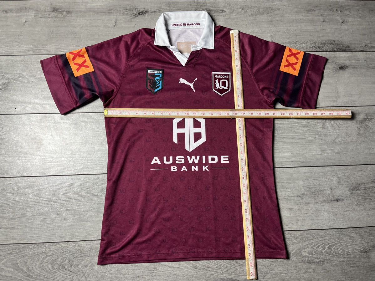 Canterbury of New Zealand NRL QUEENSLAND MAROONS STATE OF ORIGIN SIGNED PUMA JERSEY Size US L / EU 52-54 / 3 - 5 Thumbnail