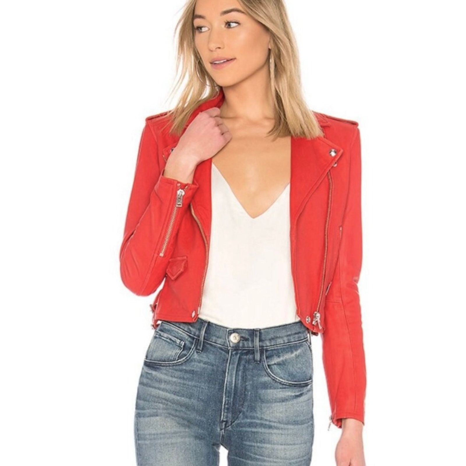 Iro IRO Ashville Lambskin Leather Jacket $1200 size 0 Size XS / US 0-2 / IT 36-38 - 3 Thumbnail