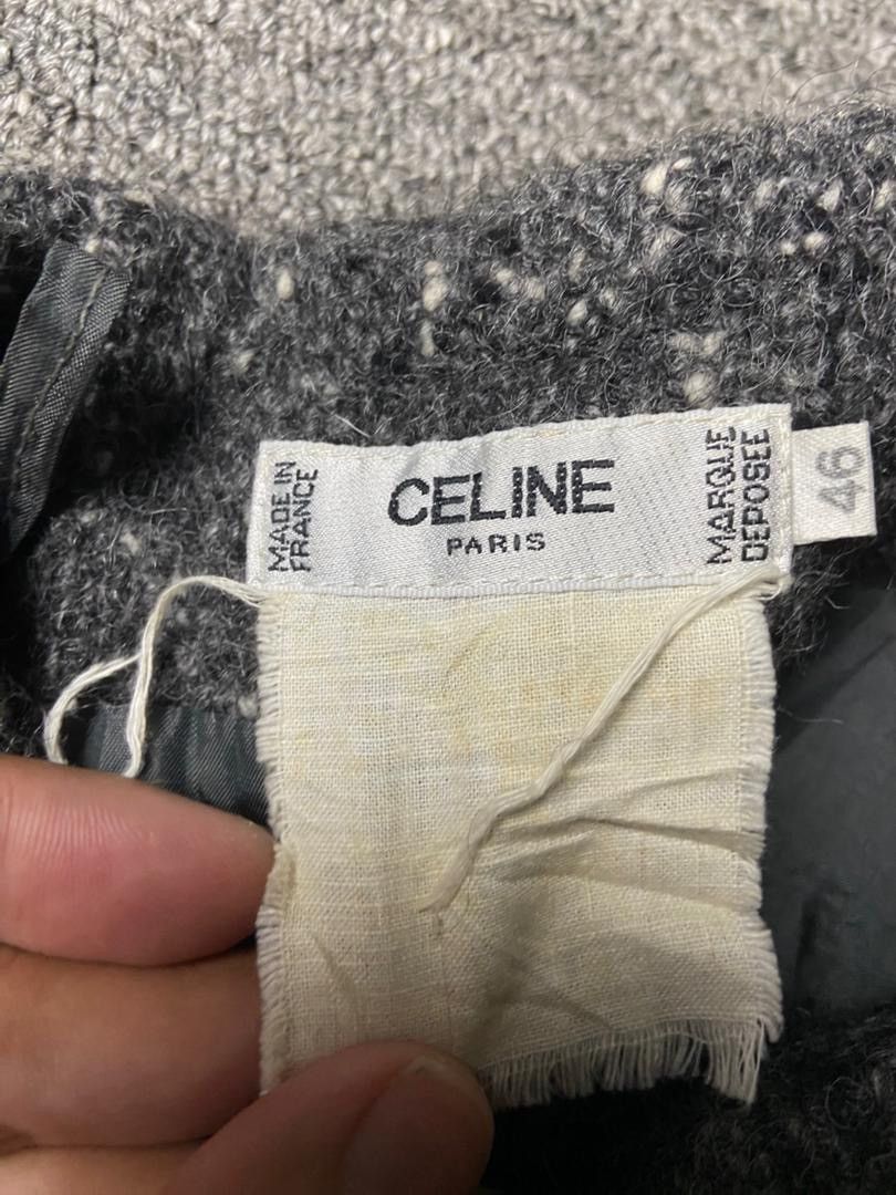 Celine Celine Paris Tweed Pencil Skirt (172) Size 31" - 3 Thumbnail