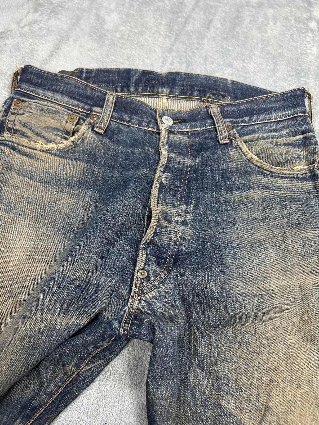 Japanese Brand Vintage Evis Distressed Denim Jeans Size US 32 / EU 48 - 8 Thumbnail