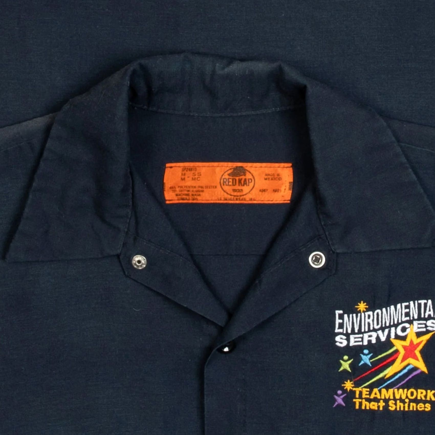 Red Kap VINTAGE Red Kap Environmental Services Workwear Shirt Medium Men's 1990s Size US M / EU 48-50 / 2 - 5 Thumbnail