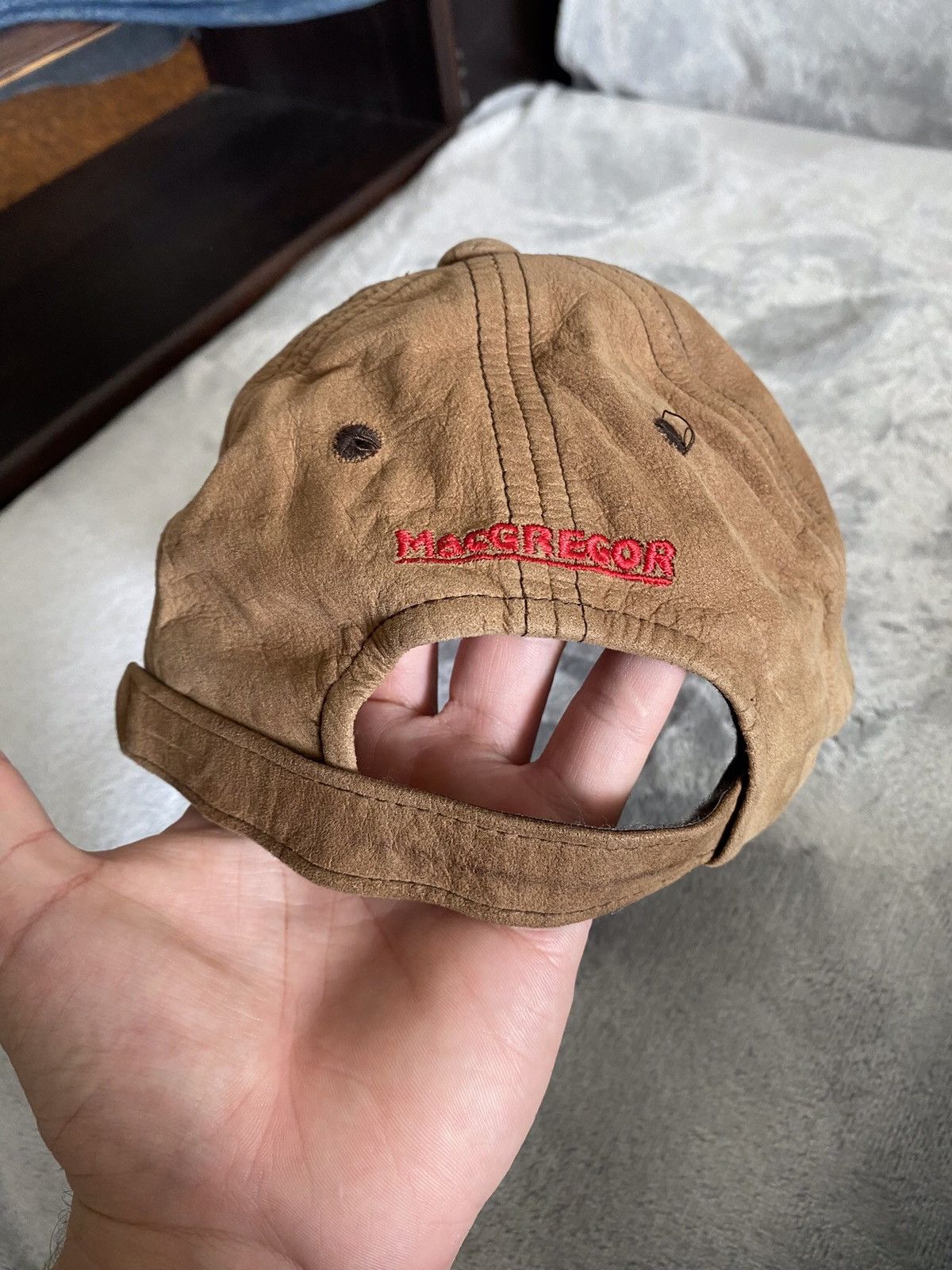 Leather × Vintage Leather Brown Tony Cap Japanese Brand Size ONE SIZE - 4 Thumbnail