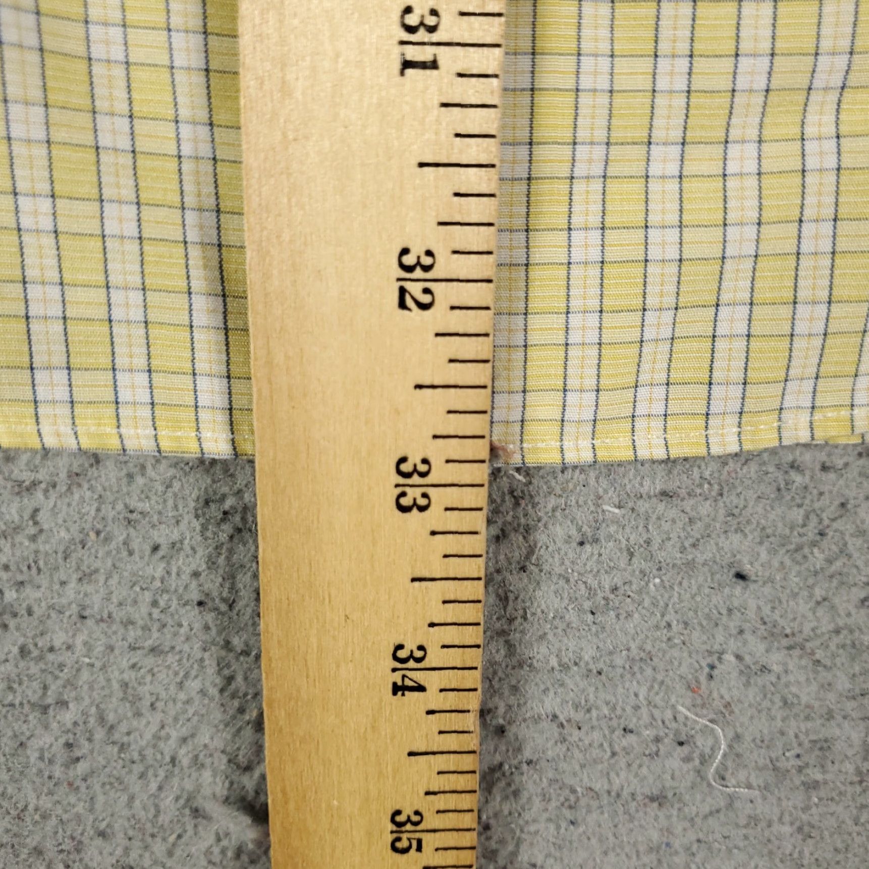 Brooks Brothers BROOKS BROTHERS Shirt Mens 16.5 Yellow Plaid Dress Button-Up Long Sleeve Non-Iron Regular Fit Adult Medium? Size 42R - 4 Thumbnail