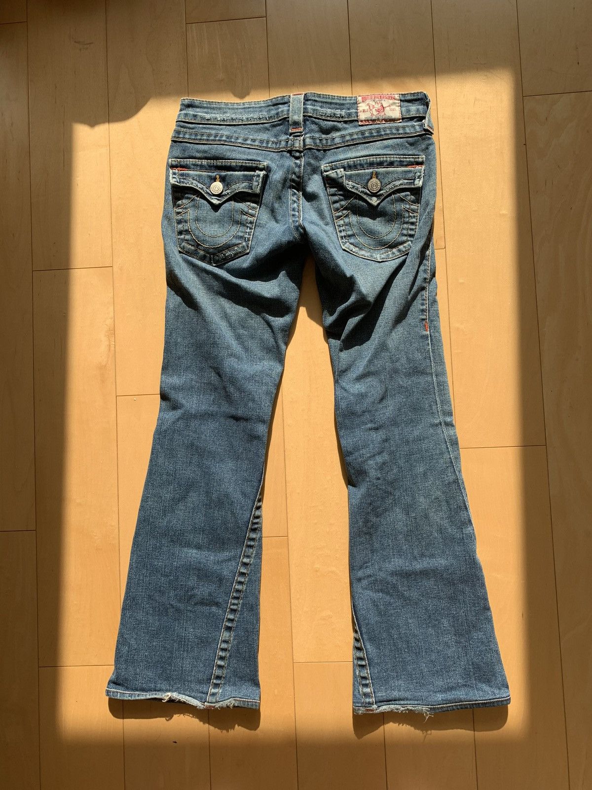True Religion × Vintage Authentic Vintage True Religion Denim Flare Bootcut Jeans Size 27" / US 4 / IT 40 - 2 Thumbnail