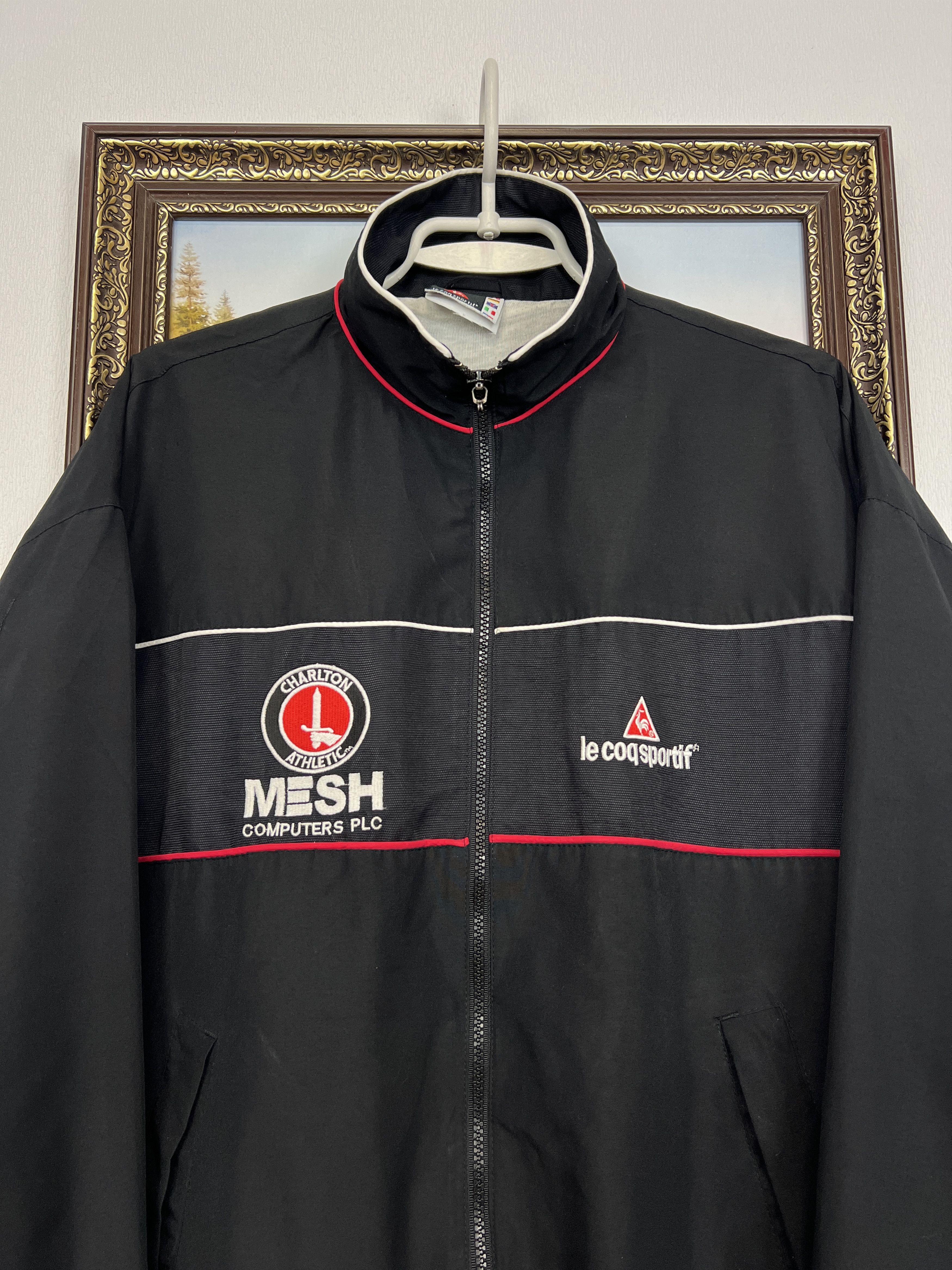 Le Coq Sportif Vintage 2000's Charlton Athletic Football Jacket Soccer Zip Size US S / EU 44-46 / 1 - 2 Thumbnail
