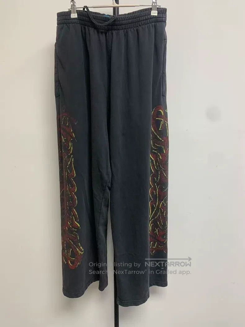 Balenciaga Balenciaga size M Printed Elastic Waist Wide Leg Casual Pa Size US 27 - 1 Thumbnail