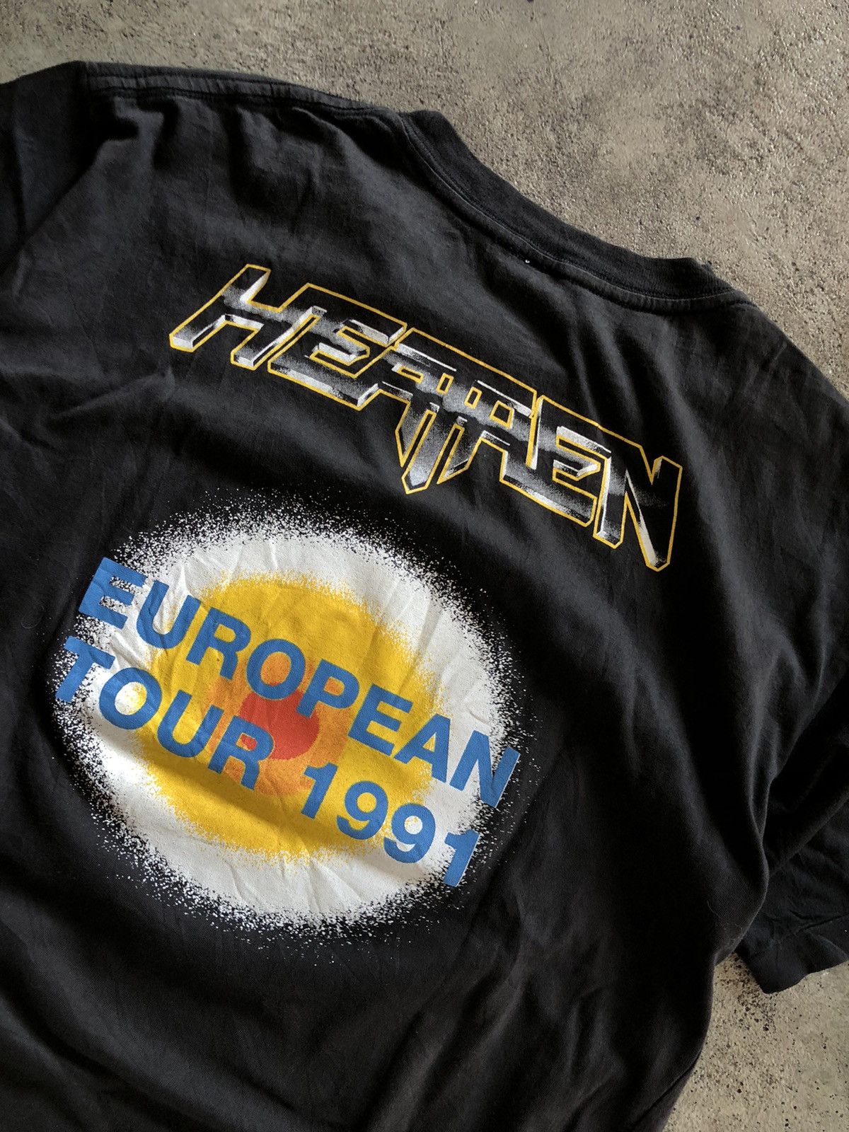 Band Tees × Vintage VTG HEATHEN “VICTIMS OF DECEPTION EUROPAN TOUR 1991 Size US L / EU 52-54 / 3 - 7 Thumbnail