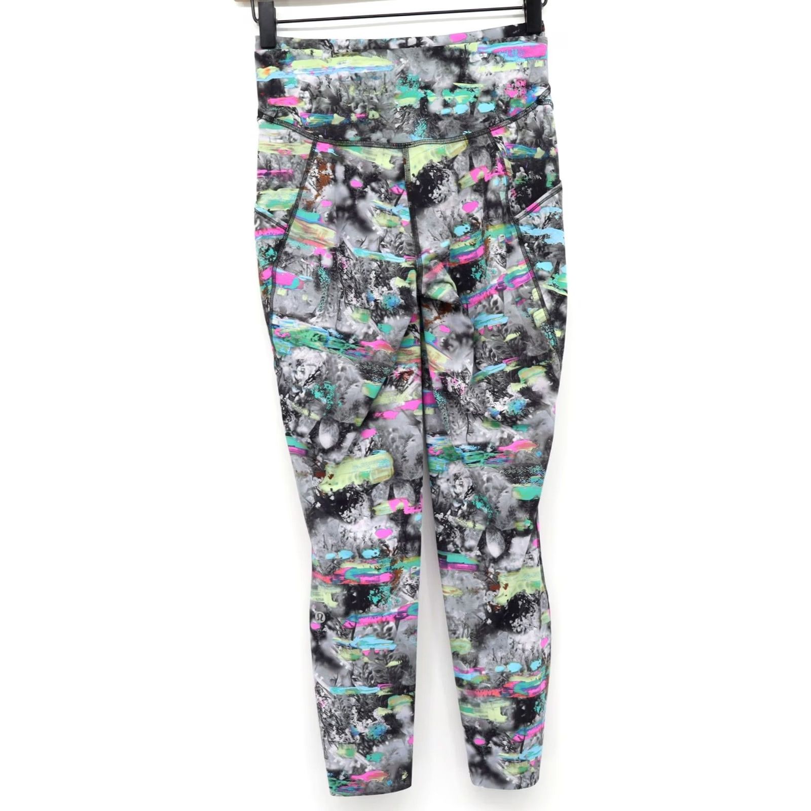 Lululemon Lululemon Fast And Free High Rise Tight 25" Pockets Paint Drift Multi Sz 6 Size ONE SIZE - 2 Thumbnail