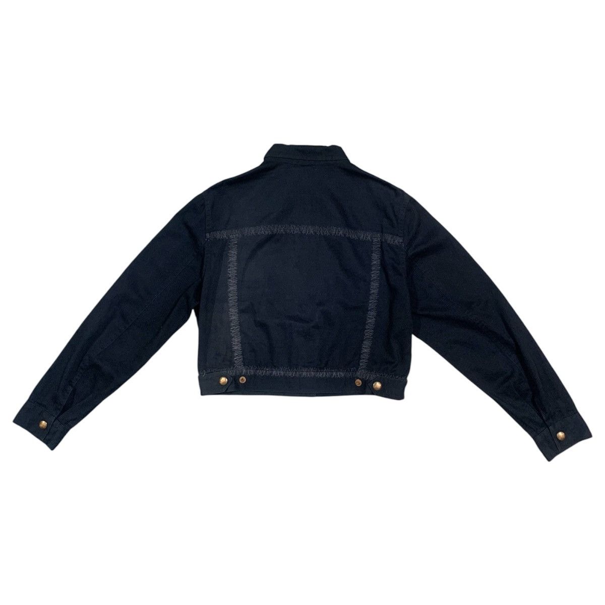 Jean Paul Gaultier Vintage 90's Junior Gaultier Embroidered Cropped Jacket Size M / US 6-8 / IT 42-44 - 5 Thumbnail