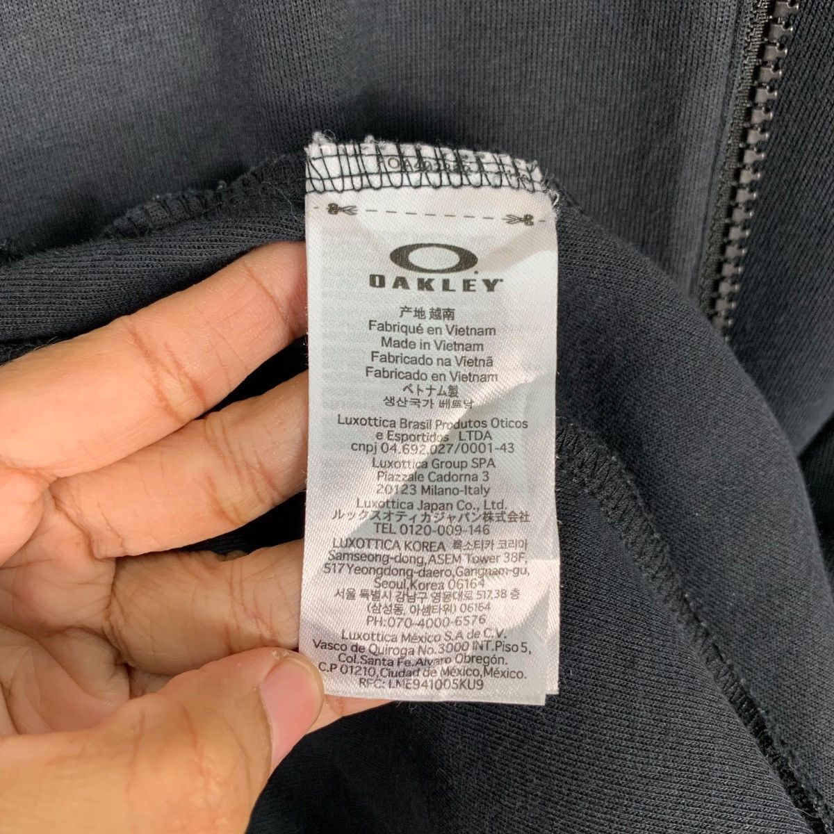Oakley OAKLEY Embroidery Big Logo Zipper Hoodies #0255-C12 Size US M / EU 48-50 / 2 - 21 Thumbnail