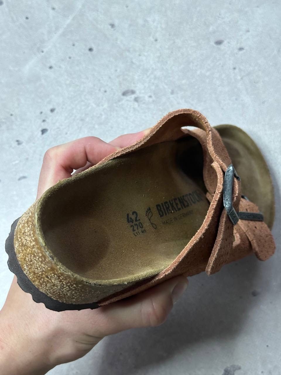 Birkenstock Birkenstock Arizona Suede Leather Sandals Brown Size 42 US 9 Size US 9 / EU 42 - 4 Thumbnail