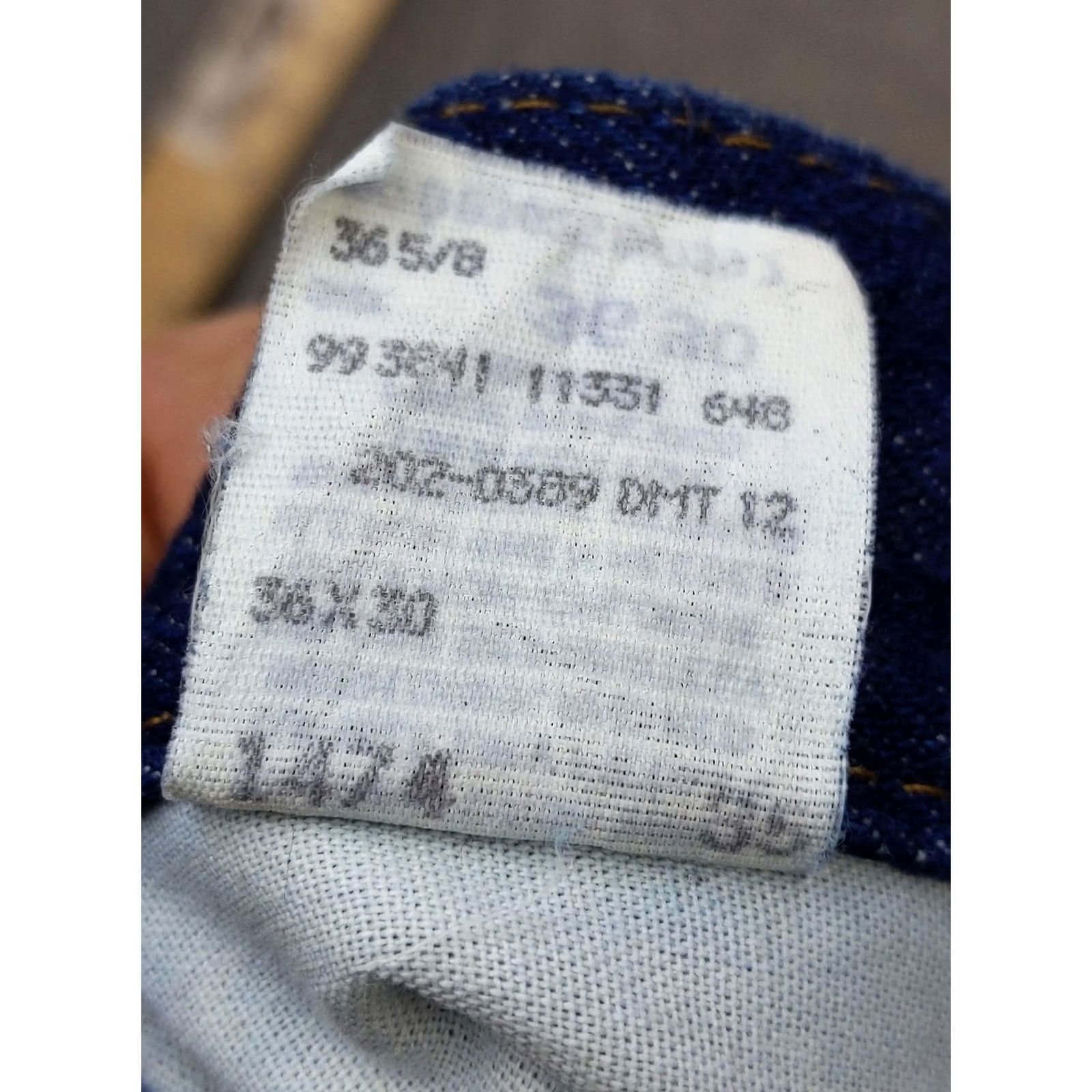 Lee VINTAGE Lee Jeans Mens 36 Blue Indigo Heavy Denim Straight Leg 5 Pocket Vtg Size US 36 / EU 52 - 7 Thumbnail