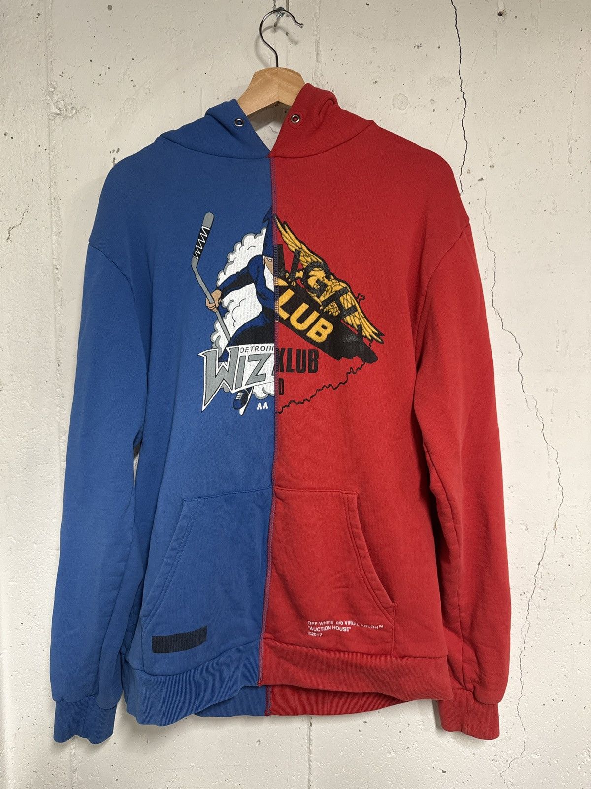 image of Off-White X Midnight Studios Hoodie in Red, Men's (Size Large)
