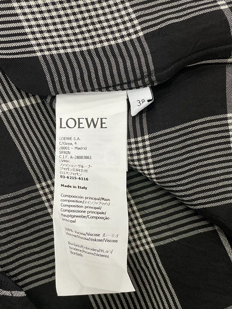 Loewe LOEWE Black and white checkered shirt Size XS / US 0-2 / IT 36-38 - 5 Thumbnail