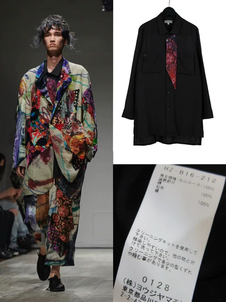 Yohji Yamamoto Yohji Yamamoto 23SS Paisley Panel Shirt Size US L / EU 52-54 / 3 - 1 Thumbnail