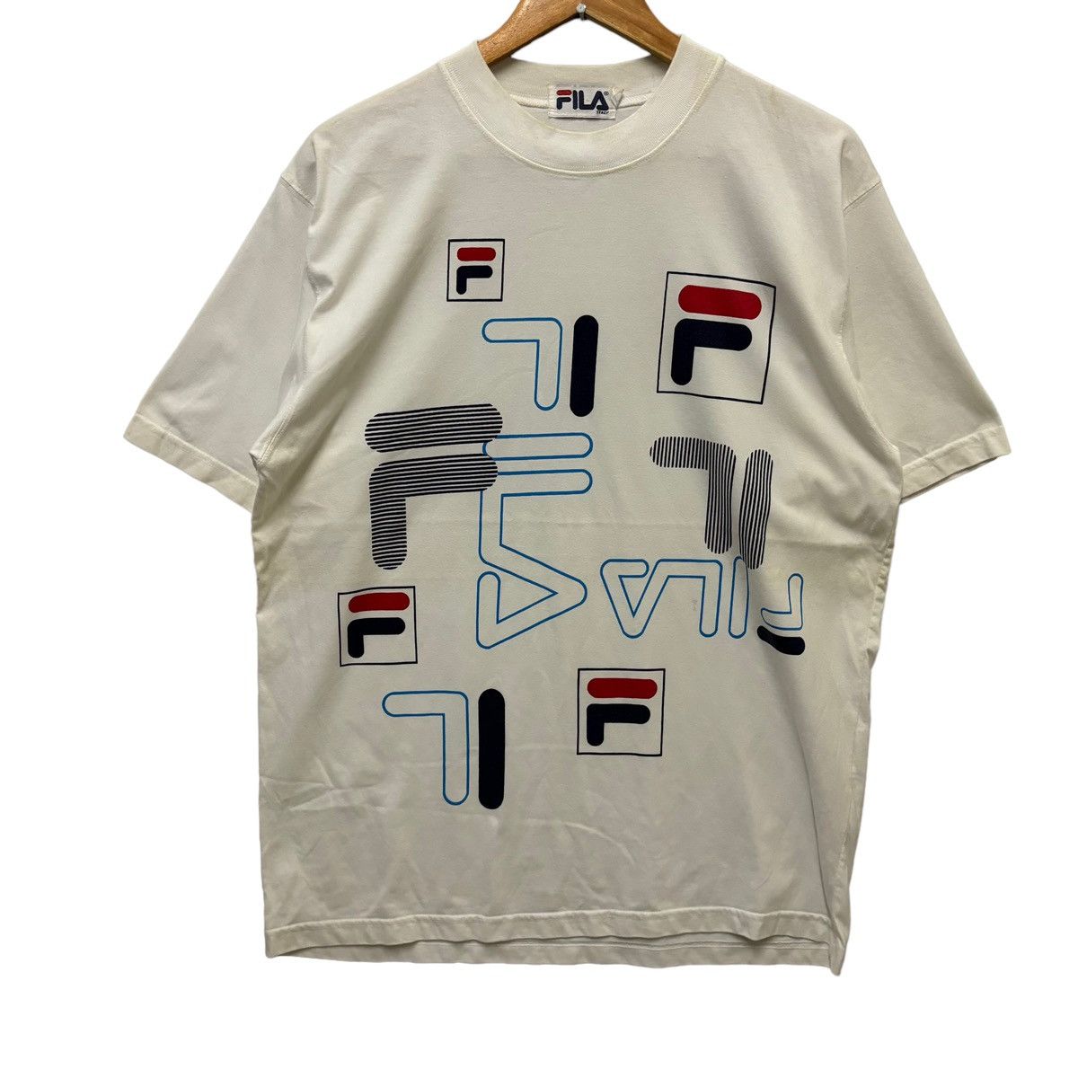 Fila × Vintage Vintage Fila Multi Logo Sportswear Tshirt Size US L / EU 52-54 / 3 - 3 Thumbnail