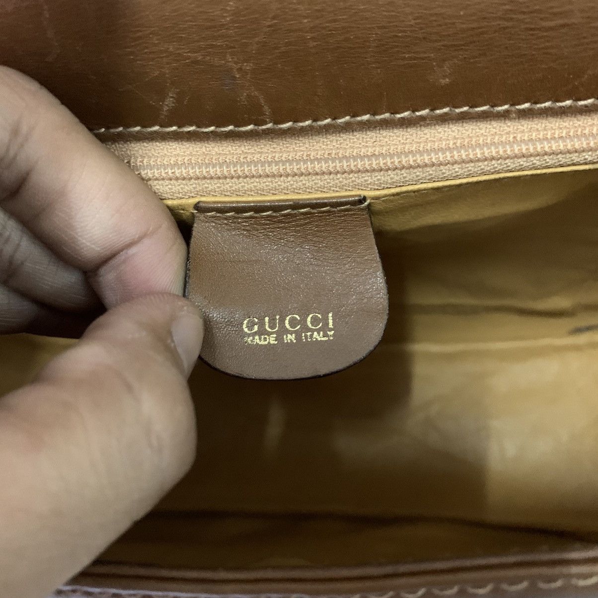 Gucci Gucci Bamboo Leather Vintage Slingbag Size ONE SIZE - 13 Thumbnail