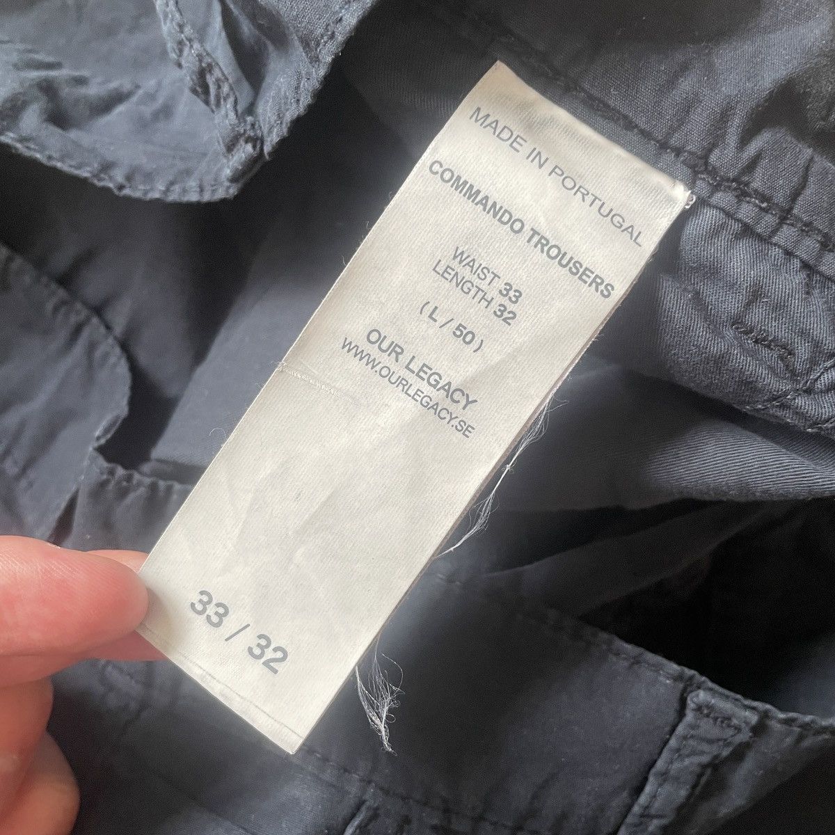 Our Legacy Our Legacy Commando Trousers Navy Size US 33 - 4 Thumbnail