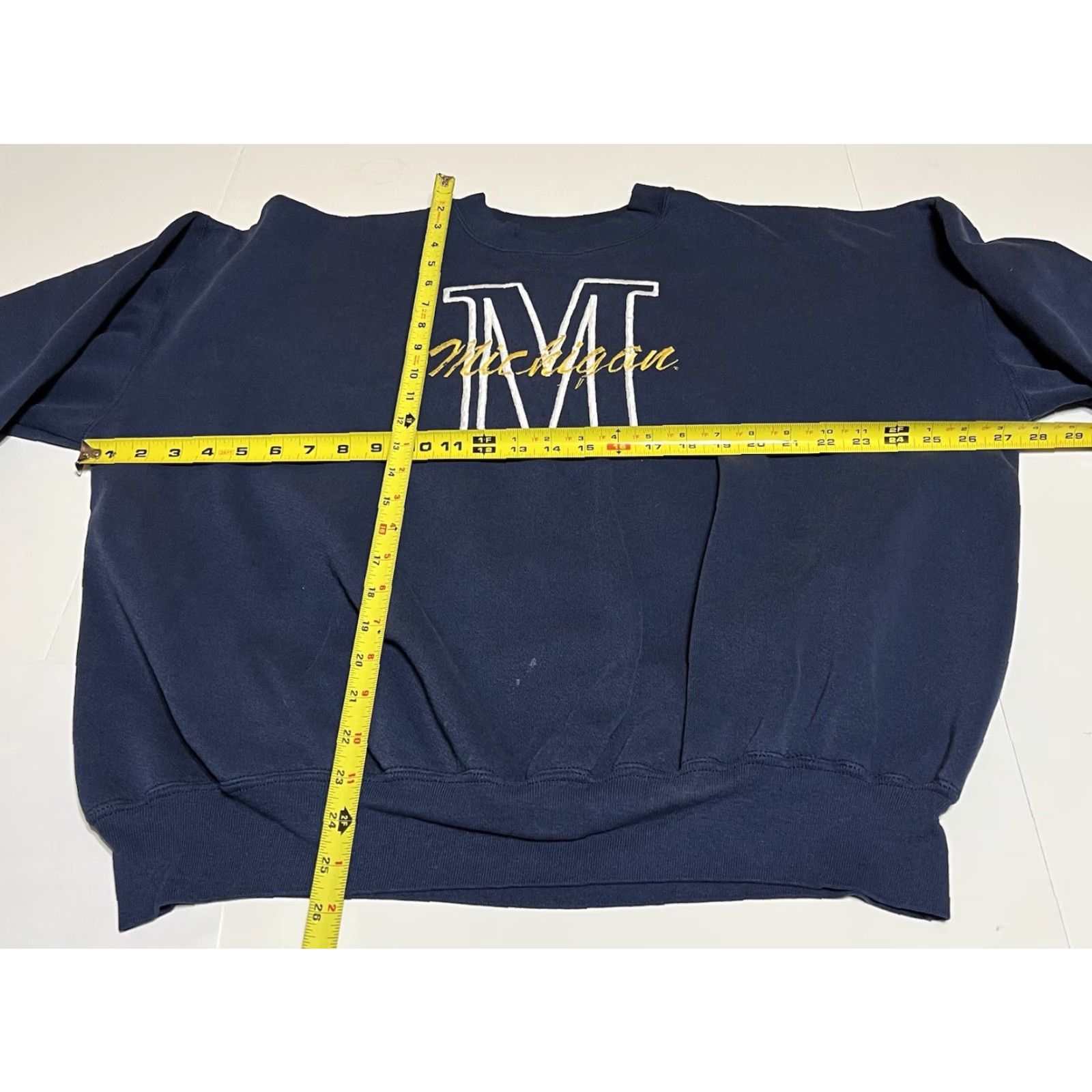Vintage VINTAGE Dodger Embroidered Michigan Crewneck Sweatshirt Made in USA Men's XXL Crew Neck Blue Cotton Blend Pullover Embroidered Sweatshirt USA Men Size US XXL / EU 58 / 5 - 4 Thumbnail
