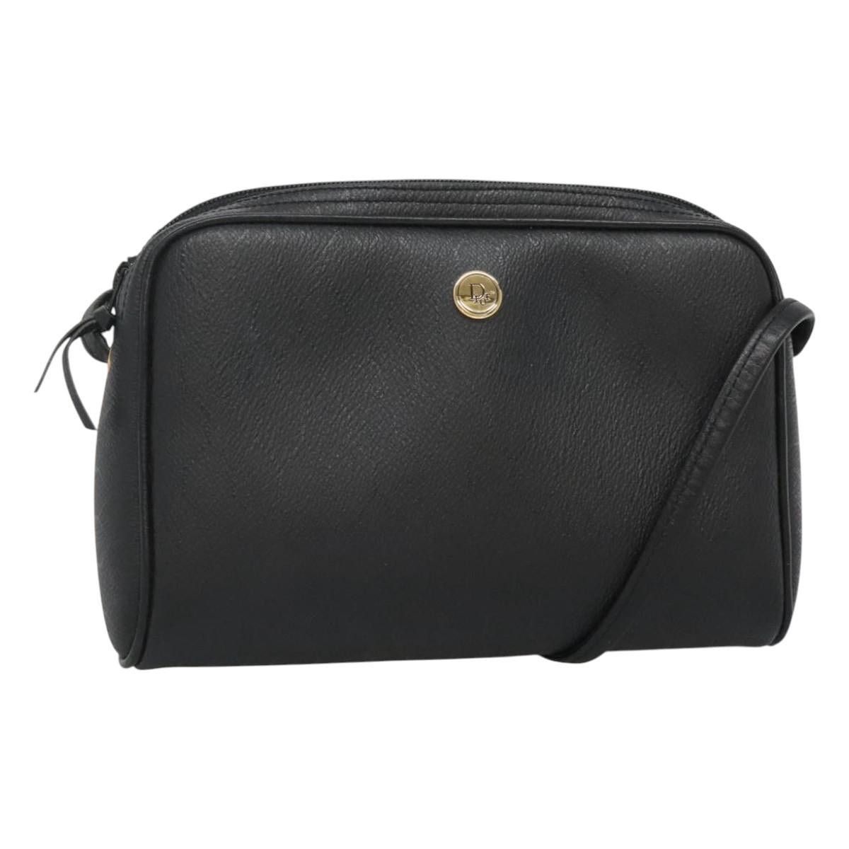 Dior DIOR Honeycomb Canvas Shoulder Bag Pvc Black Gold Size ONE SIZE - 1 Thumbnail