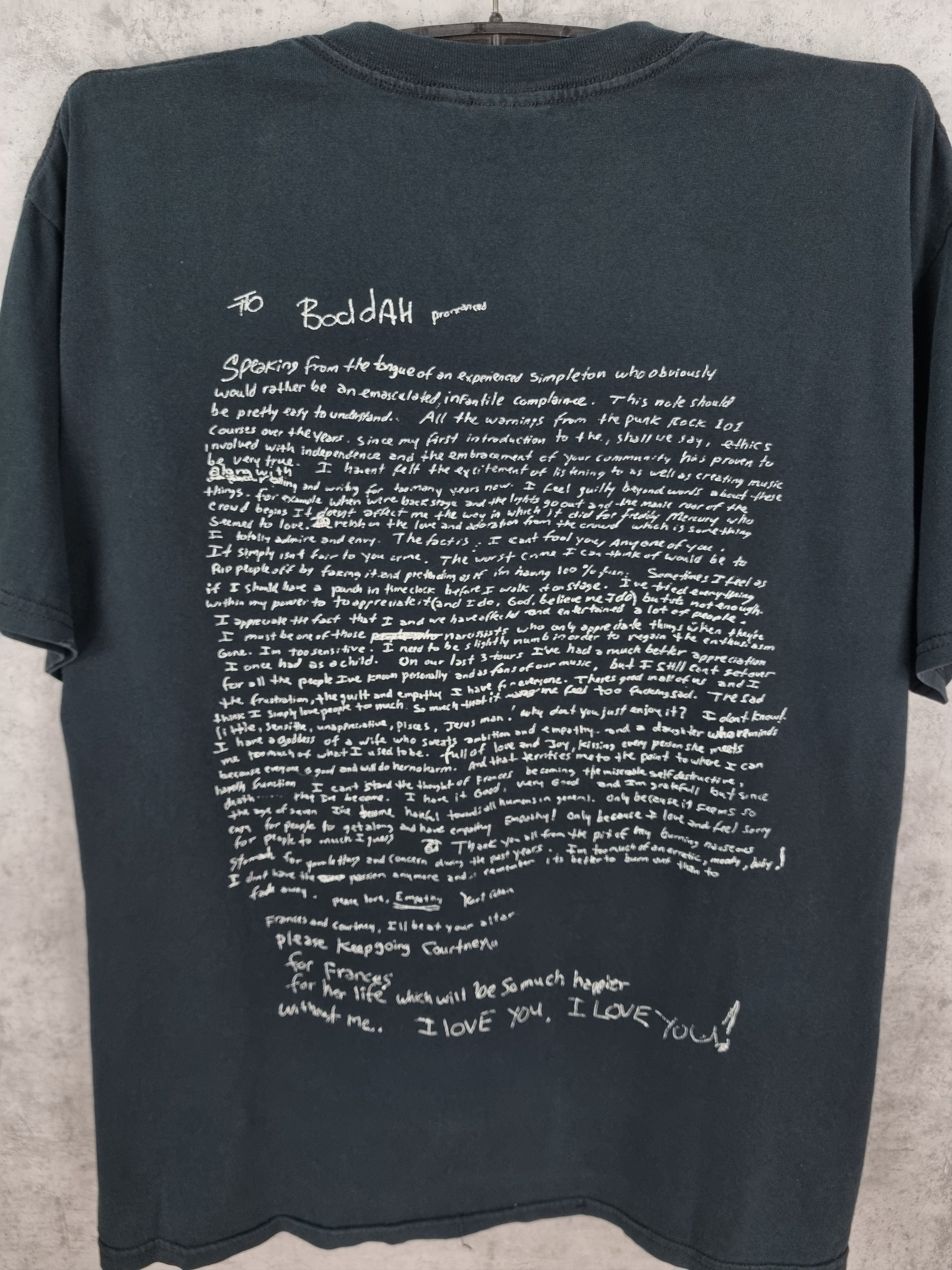 Band Tees × Nirvana NIRVANA BUDDDHIST BEATITUDE PORTRET KURT COBAIN BAND TEE Size US XL / EU 56 / 4 - 10 Thumbnail