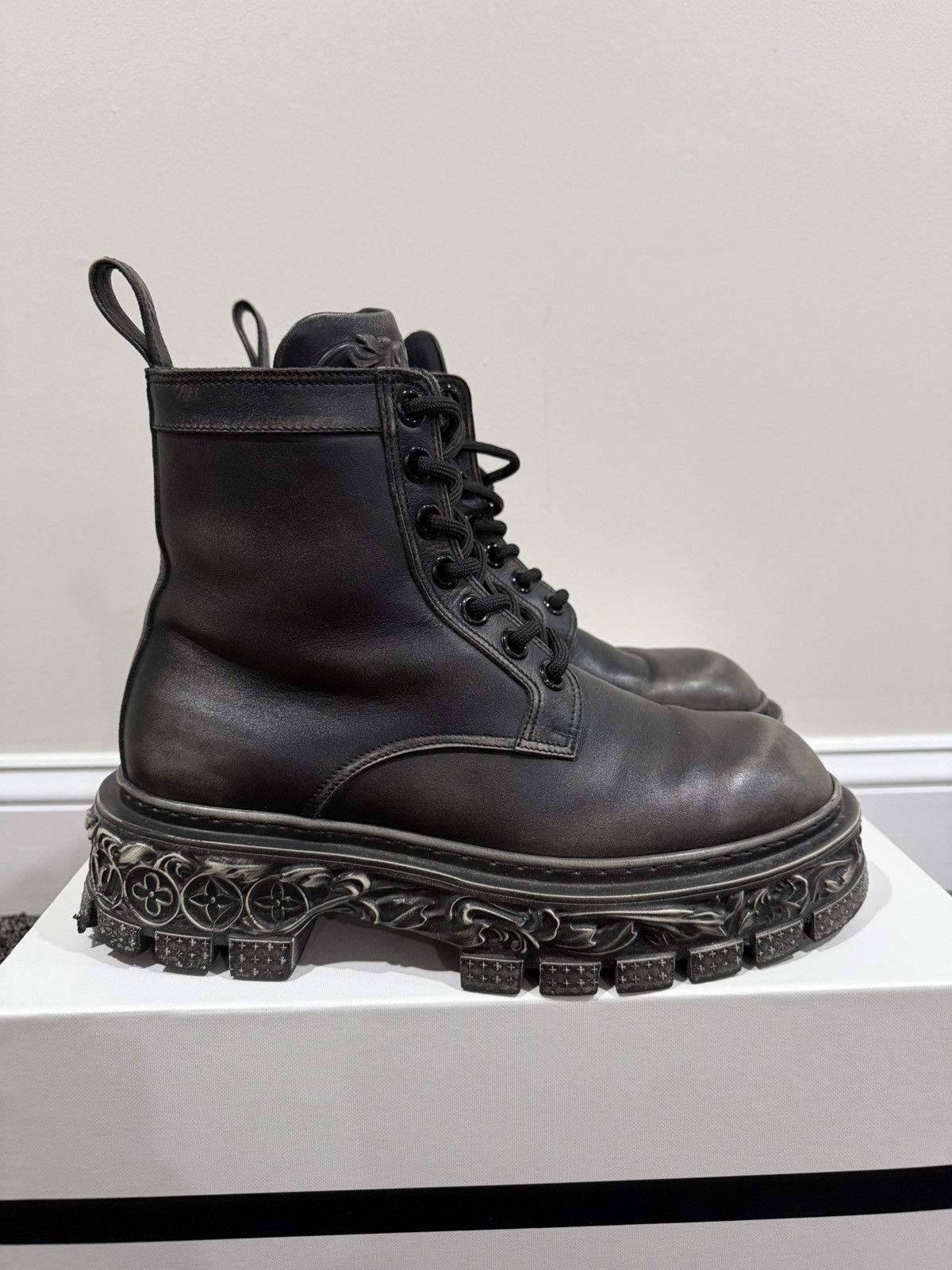Louis Vuitton Louis Vuitton Virgil Abloh FW22 Baroque Ranger Leather Boots Size US 8 / EU 41 - 2 Thumbnail