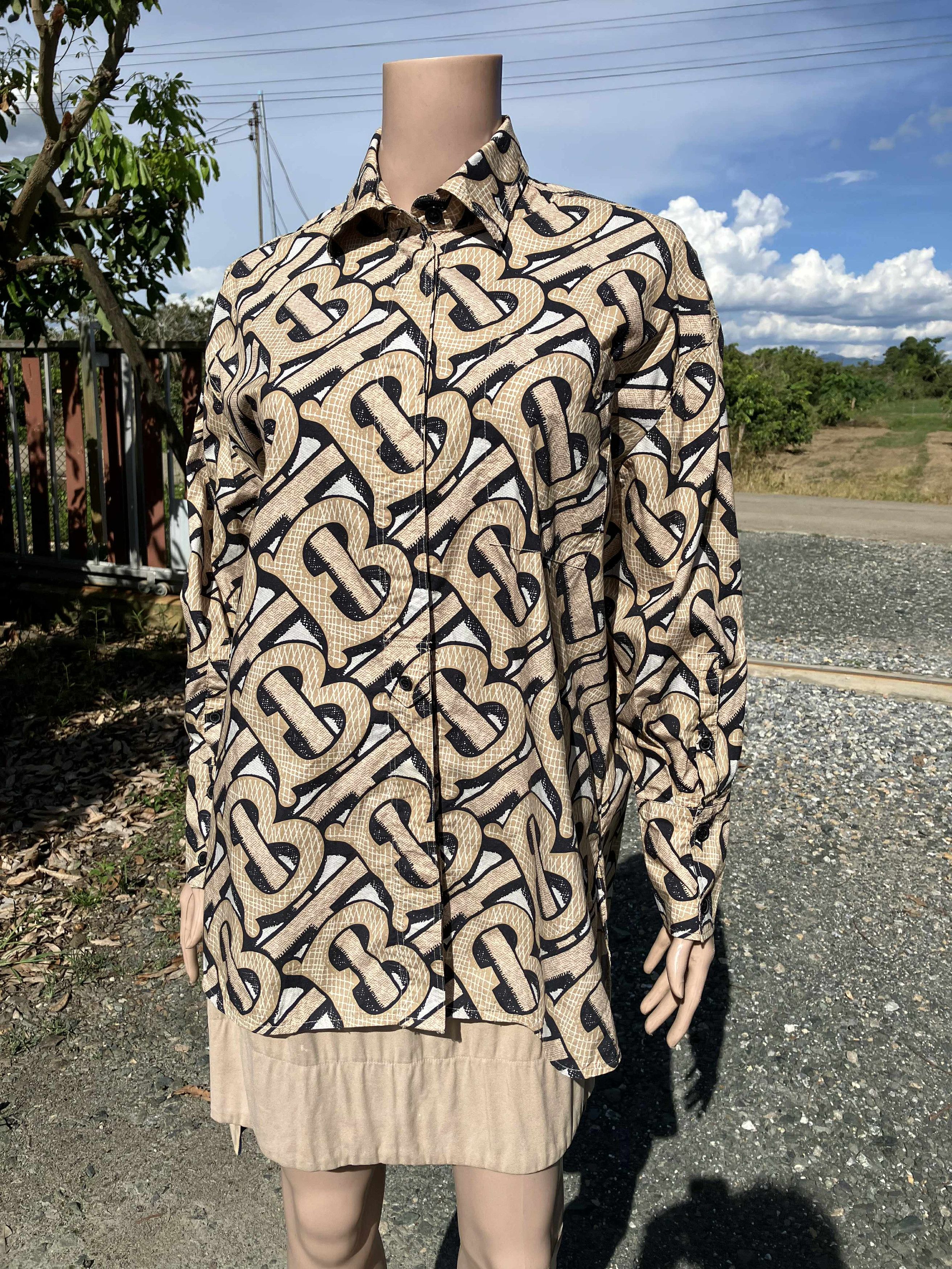 Burberry Burberry London Monogram Long Sleeve Shirt Button-Up Cotton Size XS / US 0-2 / IT 36-38 - 8 Thumbnail