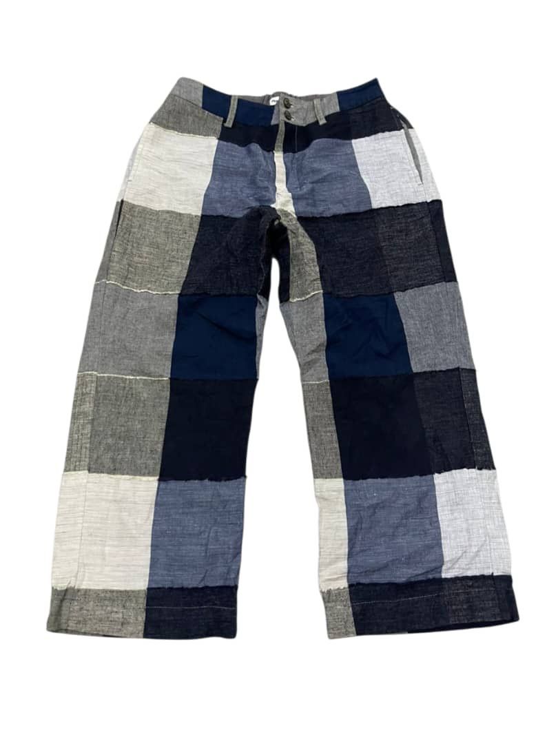 Issey Miyake Vintage Plantation x Issey Miyake Patchwork Wide Leg Pants Size US 29 - 9 Thumbnail