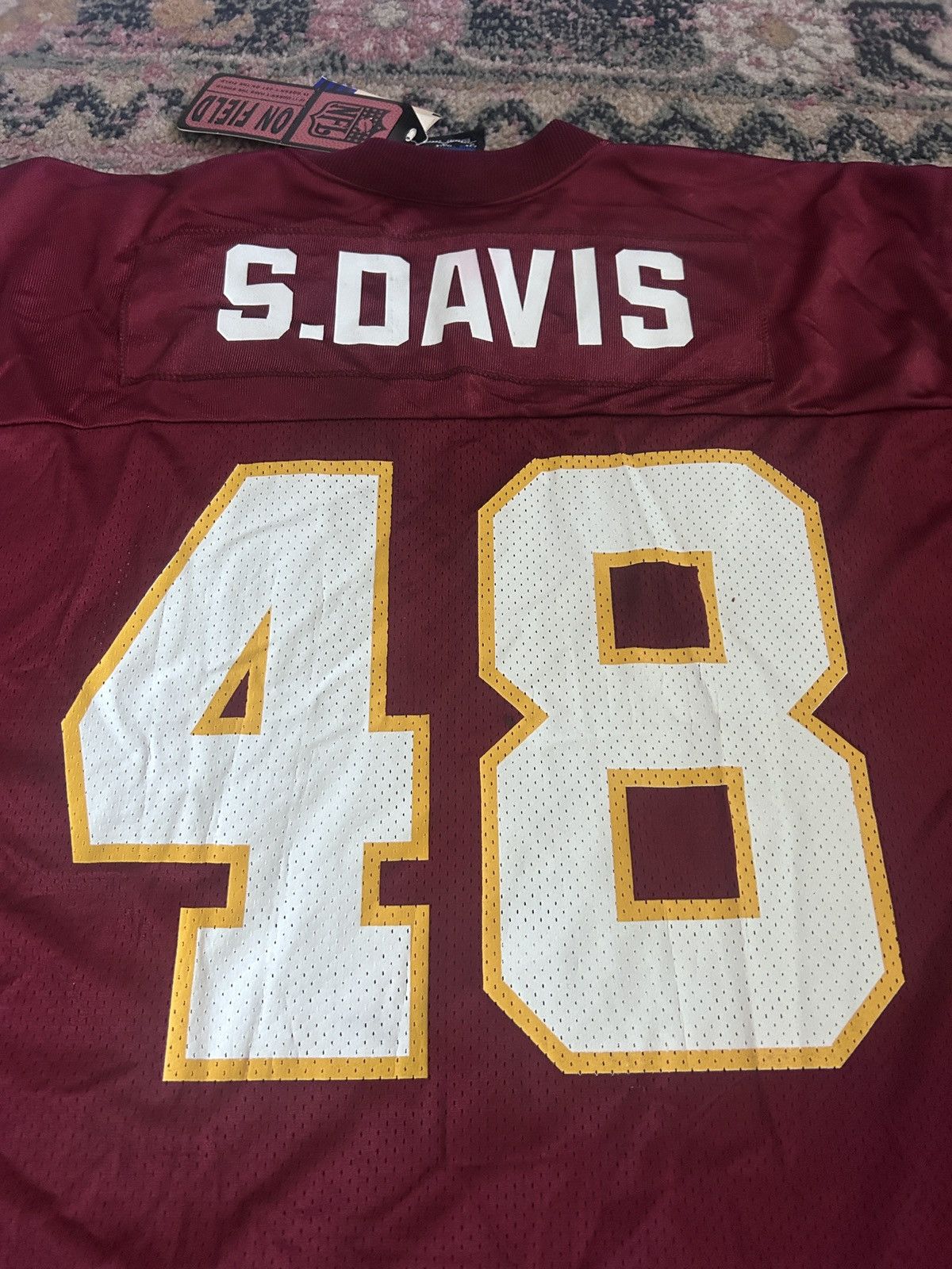 Adidas VTG Stephen Davis #48 Washington Redskins Adidas Jersey Size US XL / EU 56 / 4 - 6 Thumbnail