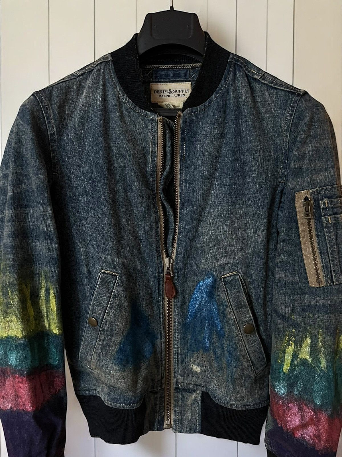 Denim & Supply Ralph Lauren × Designer × Polo Ralph Lauren Offer!🫵🏻 DENIM & SUPPLY RALPH LAUREN DENIM BOMBER JACKET MA1 Size US M / EU 48-50 / 2 - 6 Thumbnail